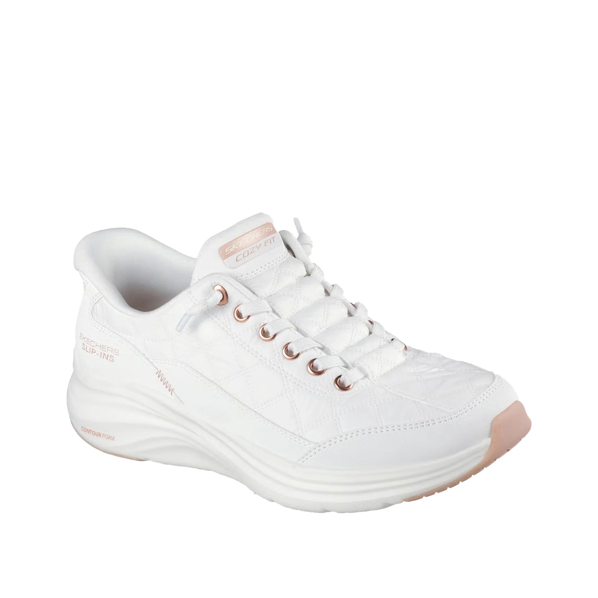 Sneakers Skechers donna Contour Foam G Hour bianco - Image 3