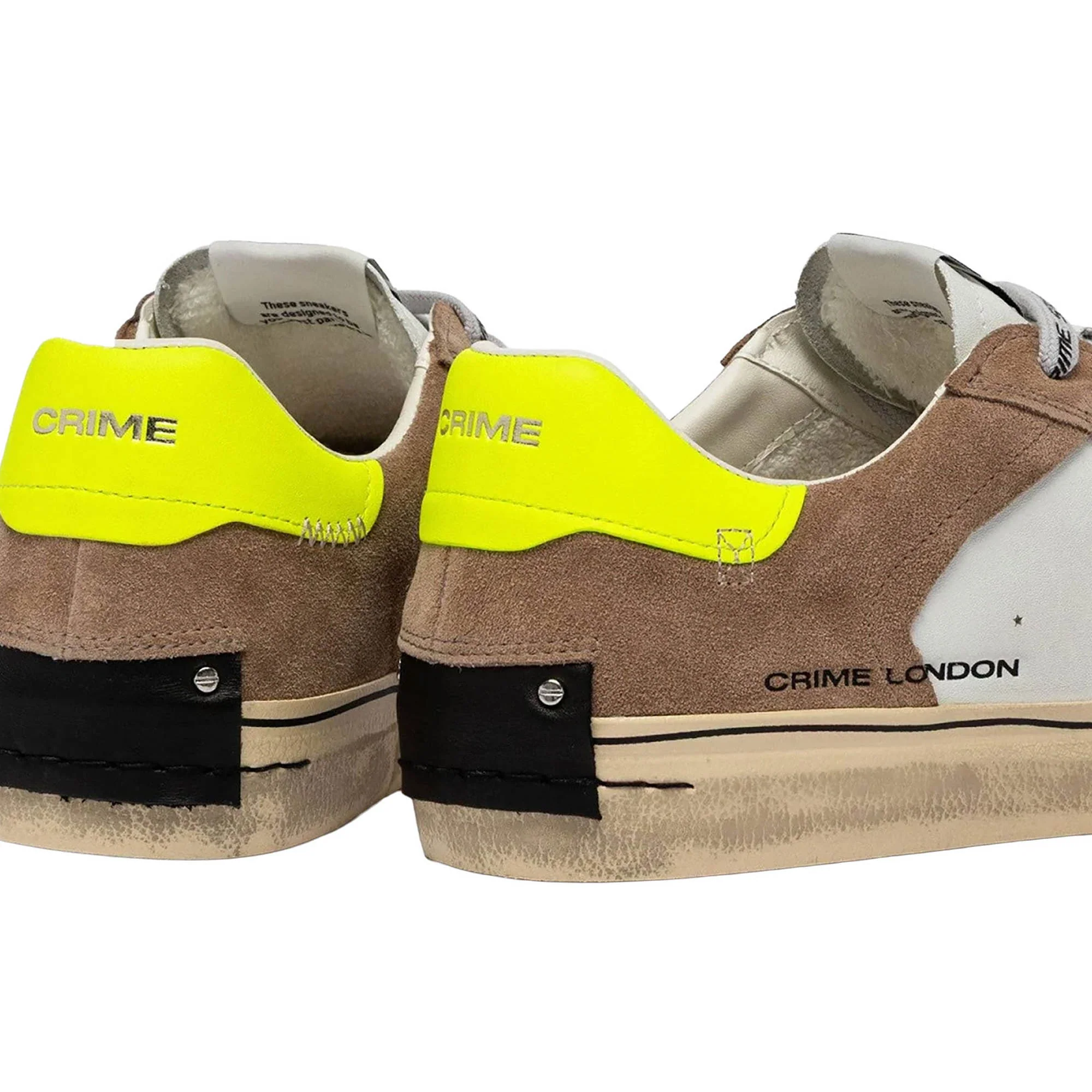 Sneakers Crime London uomo Distressed Deconstructed City Lights beige - Image 3
