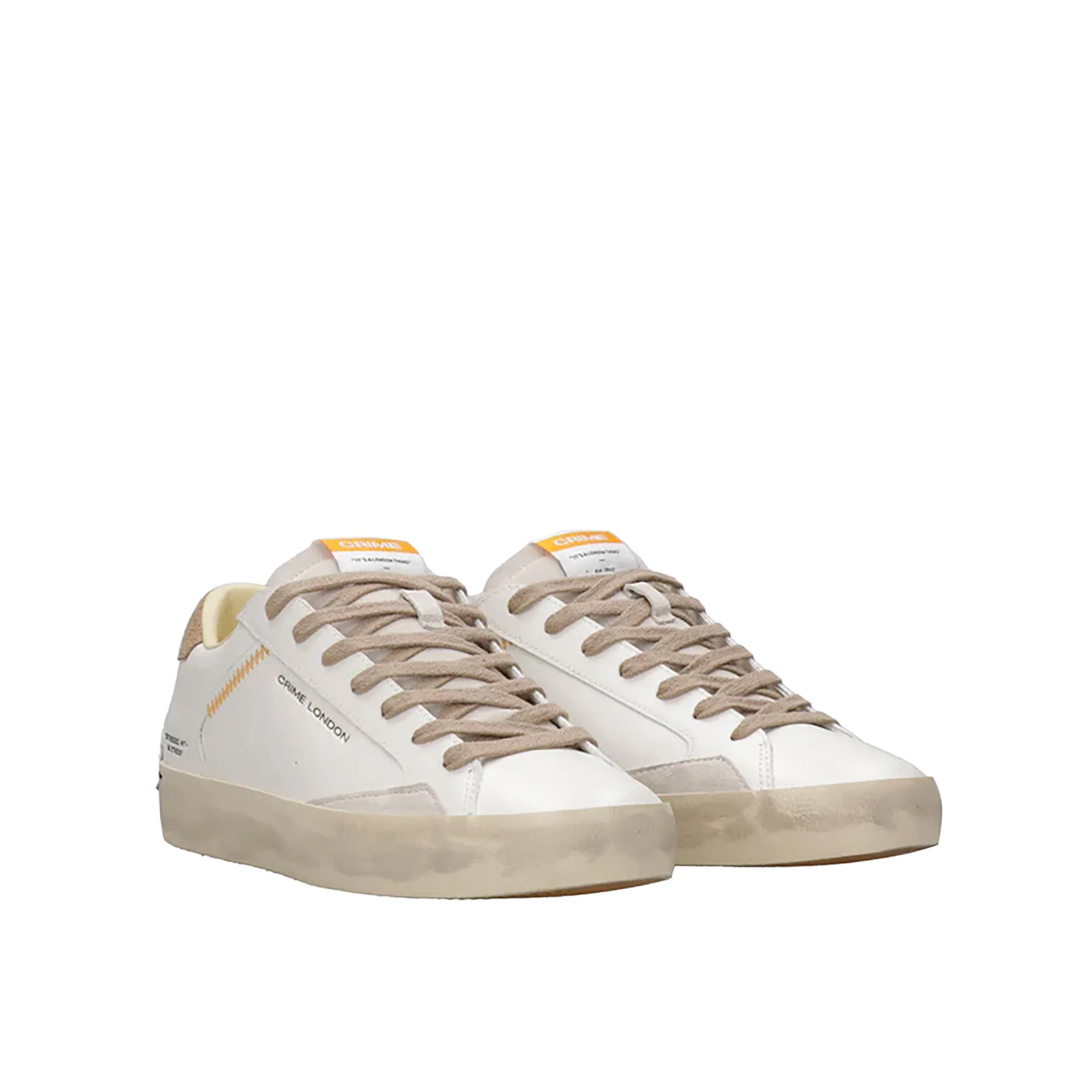 Sneakers Crime London uomo Distressed LO bianco - Image 2