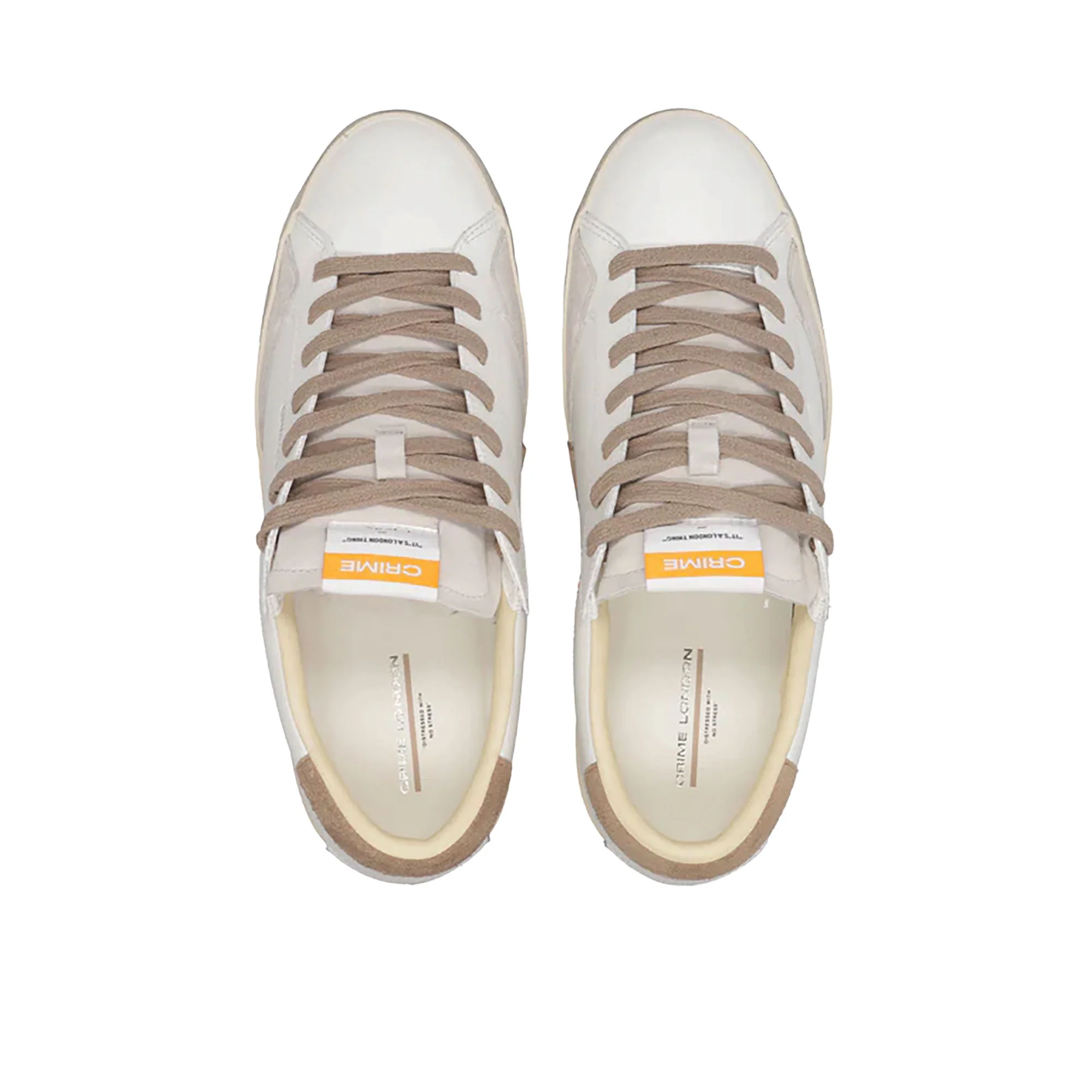 Sneakers Crime London uomo Distressed LO bianco - Image 4