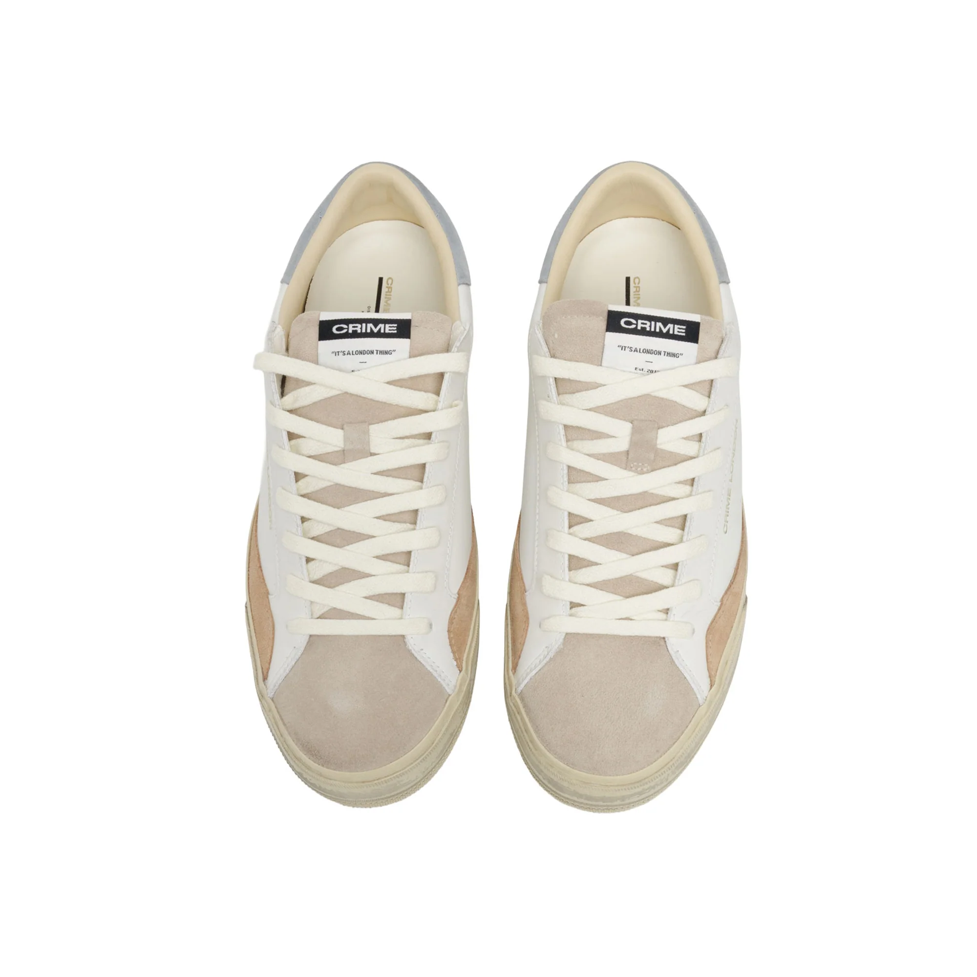 Sneakers Crime London uomo Distressed 2.0 LO bianco - Image 3
