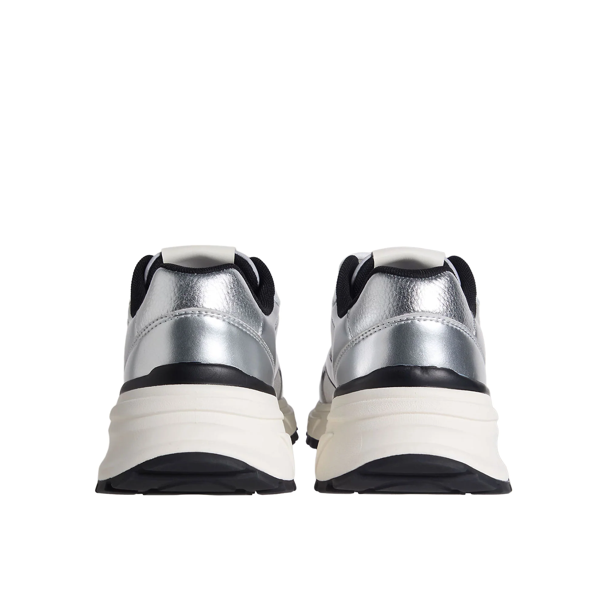 Sneakers Calvin Klein donna Hike Runner Lace Up argento/nero/bianco - Image 4