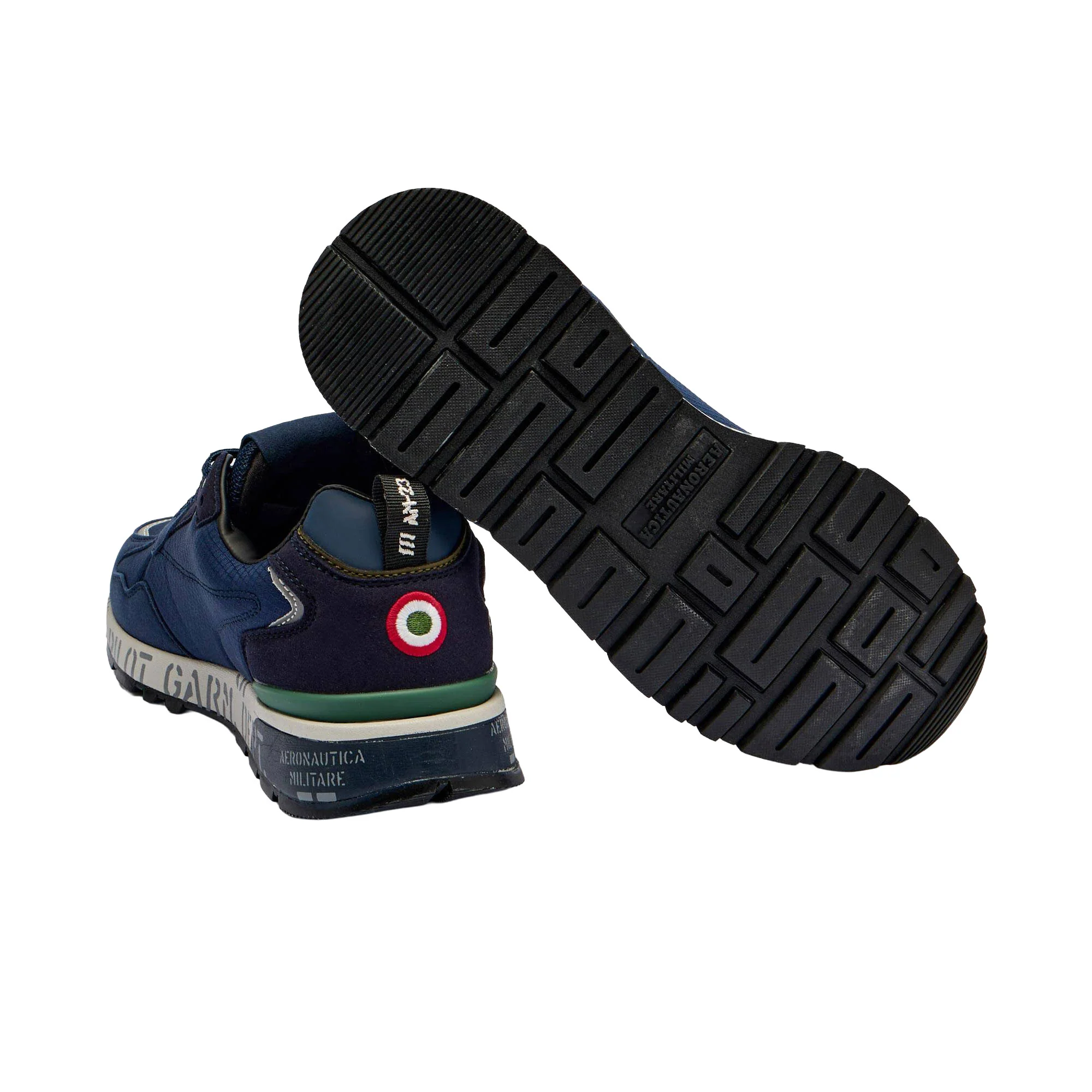 Sneakers Aeronautica Militare uomo nylon logo laterale blu - Image 4