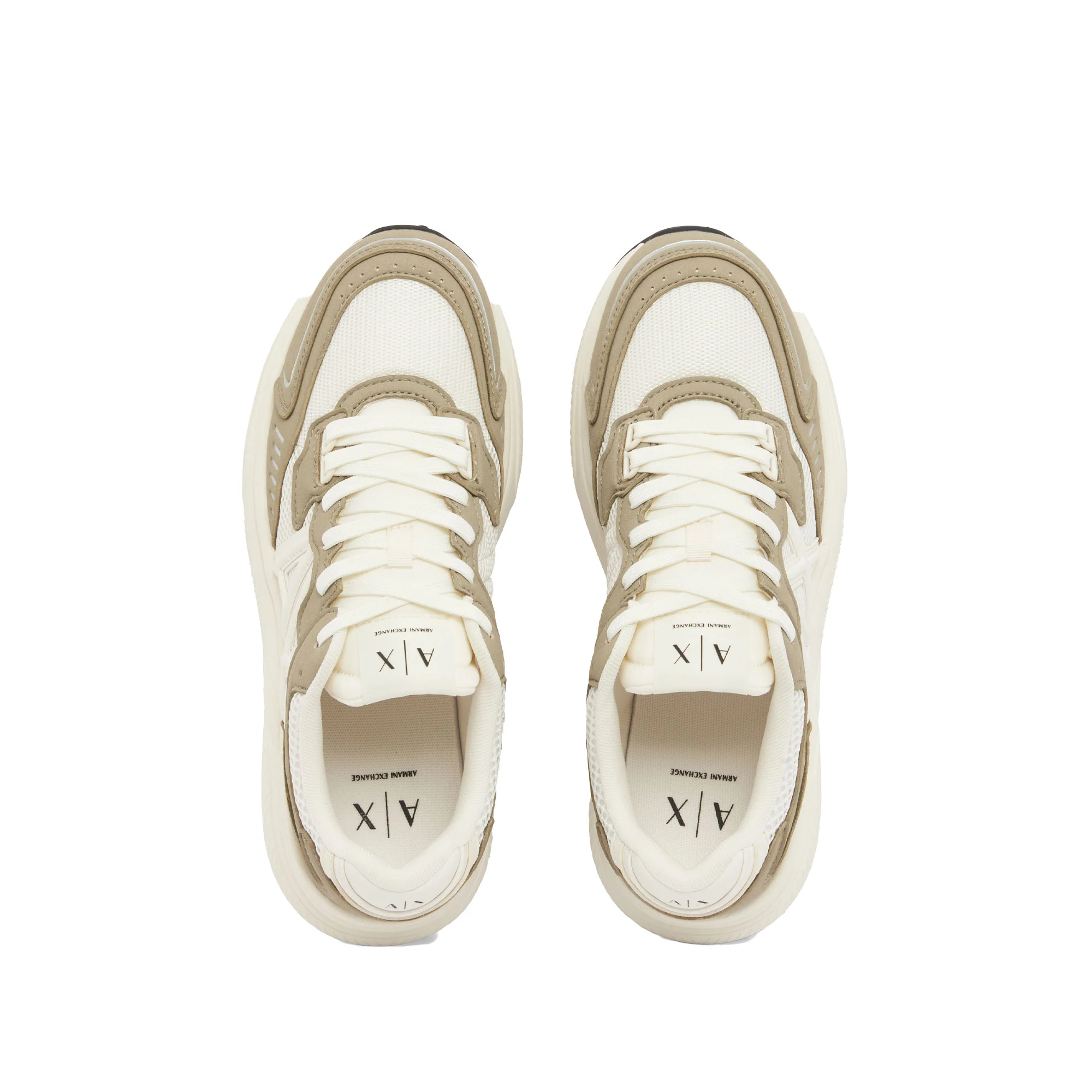 Sneaker Armani Exchange uomo Logo PU verde/bianco - Image 5