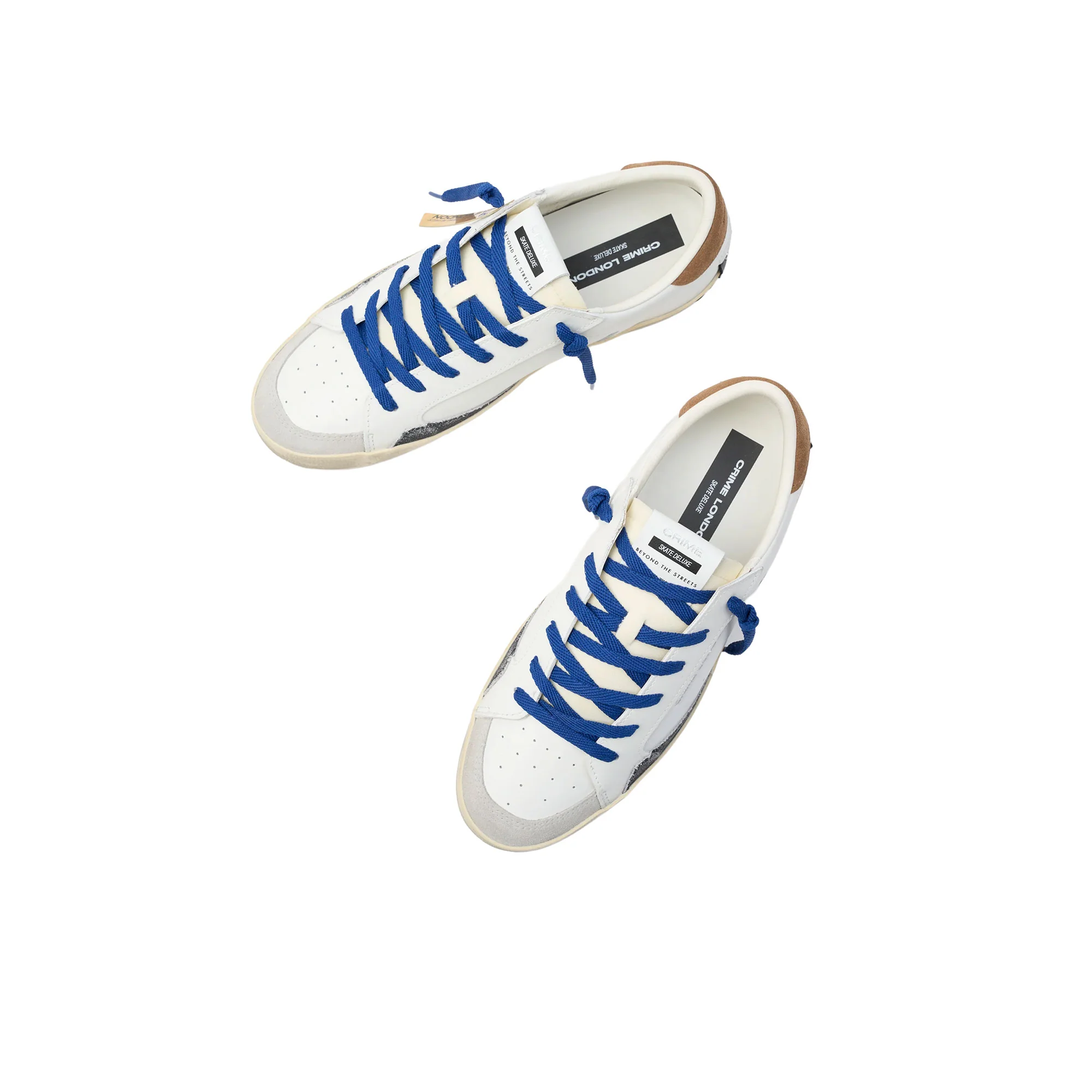 Sneakers Crime London uomo SK8 Deluxe bianco - Image 3