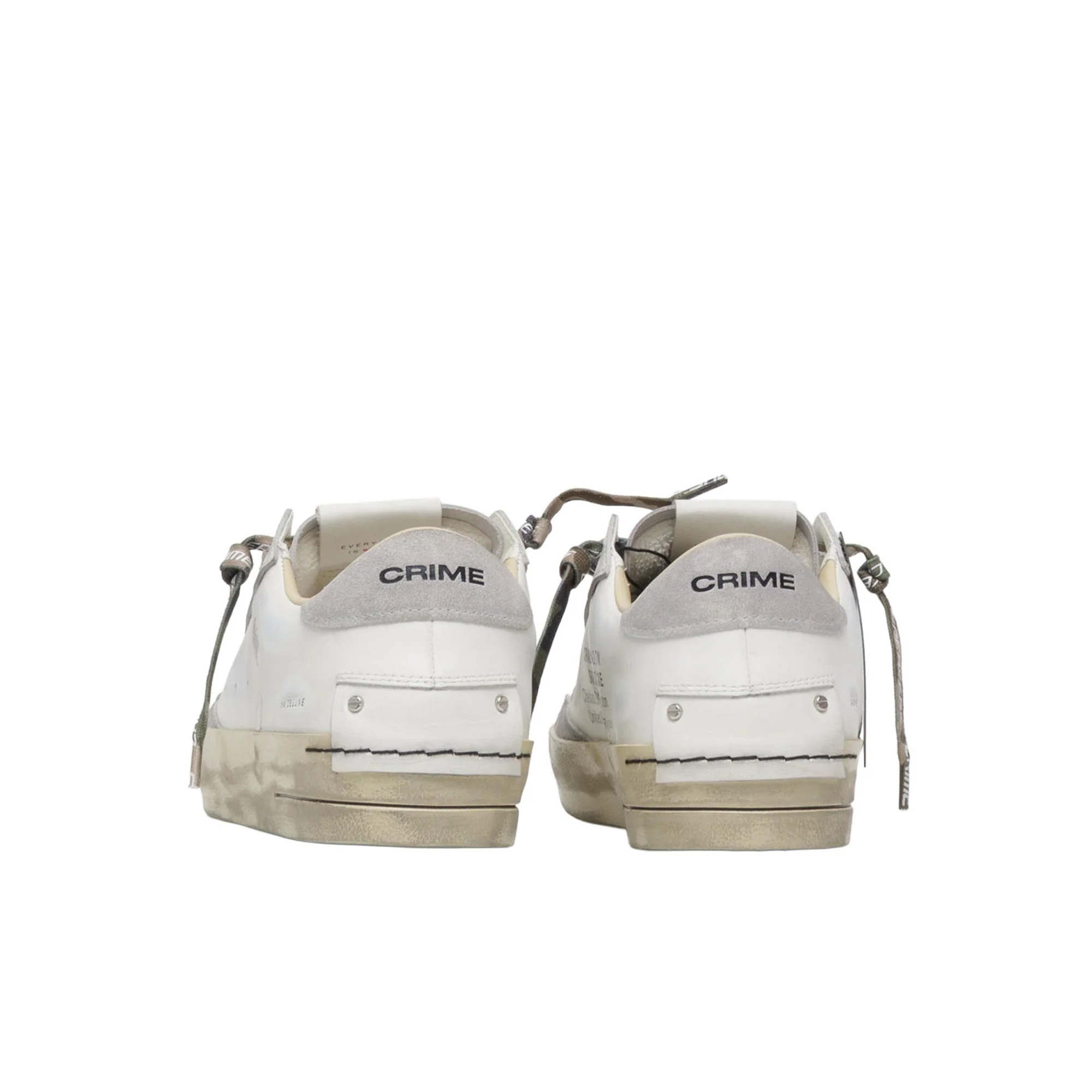Sneakers Crime London uomo SK8 Deluxe bianco - Image 2