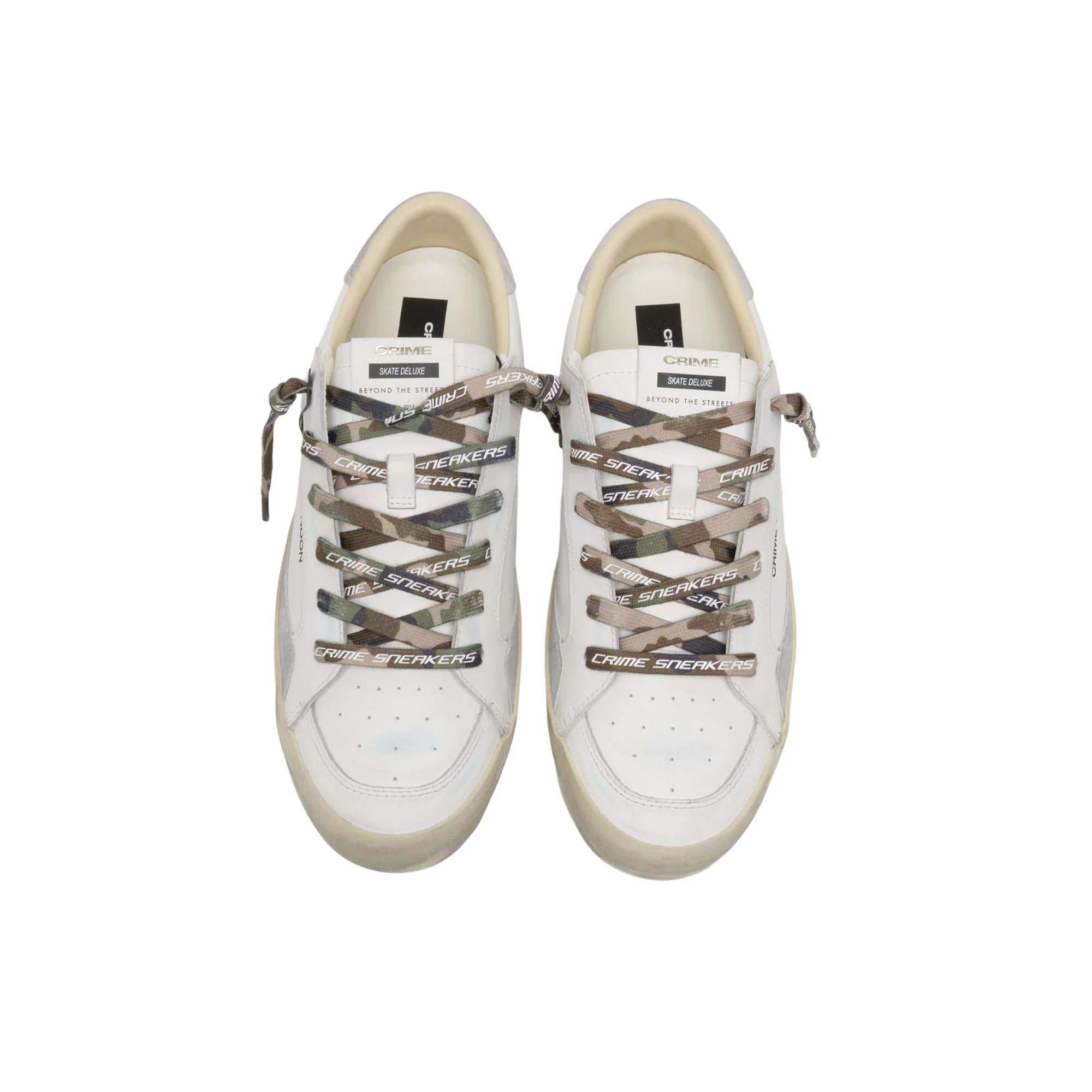 Sneakers Crime London uomo SK8 Deluxe bianco - Image 3