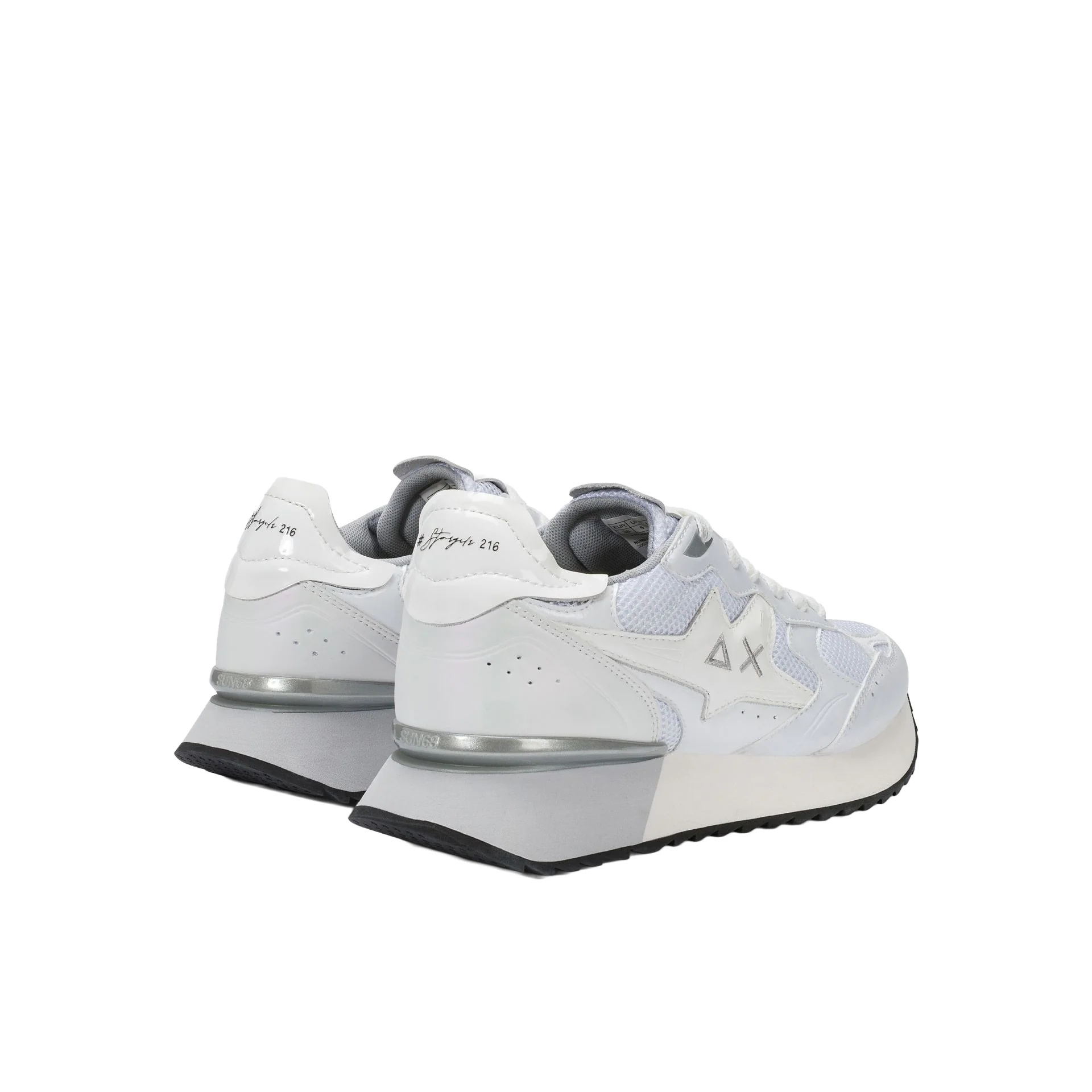Sneakers Sun 68 donna Stargirl Silver Mesh bianco - Image 3