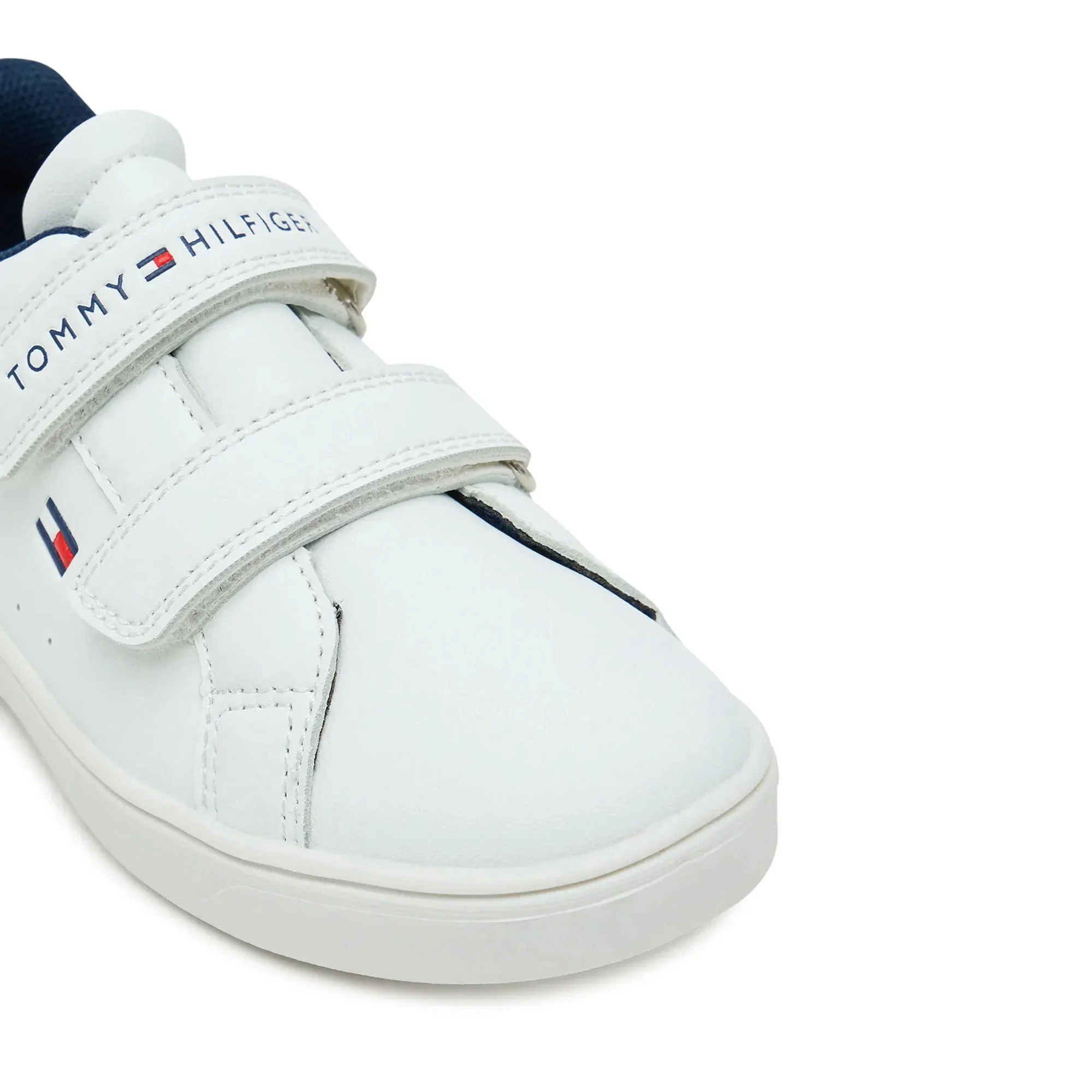 Sneakers velcro Tommy Hilfiger bambino bianco/blu - Image 2