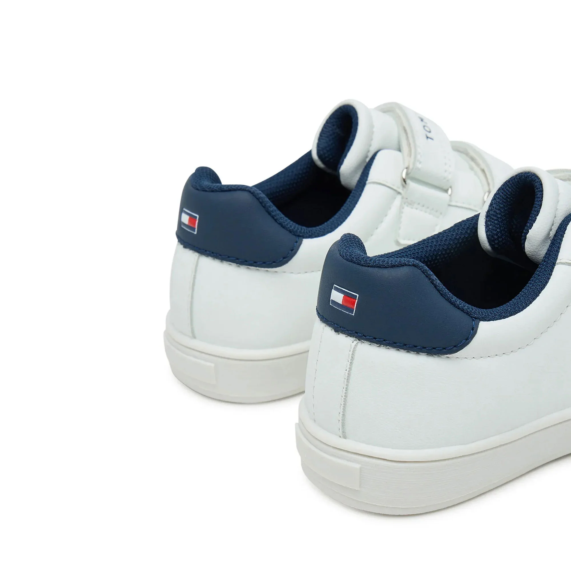 Sneakers velcro Tommy Hilfiger bambino bianco/blu - Image 3