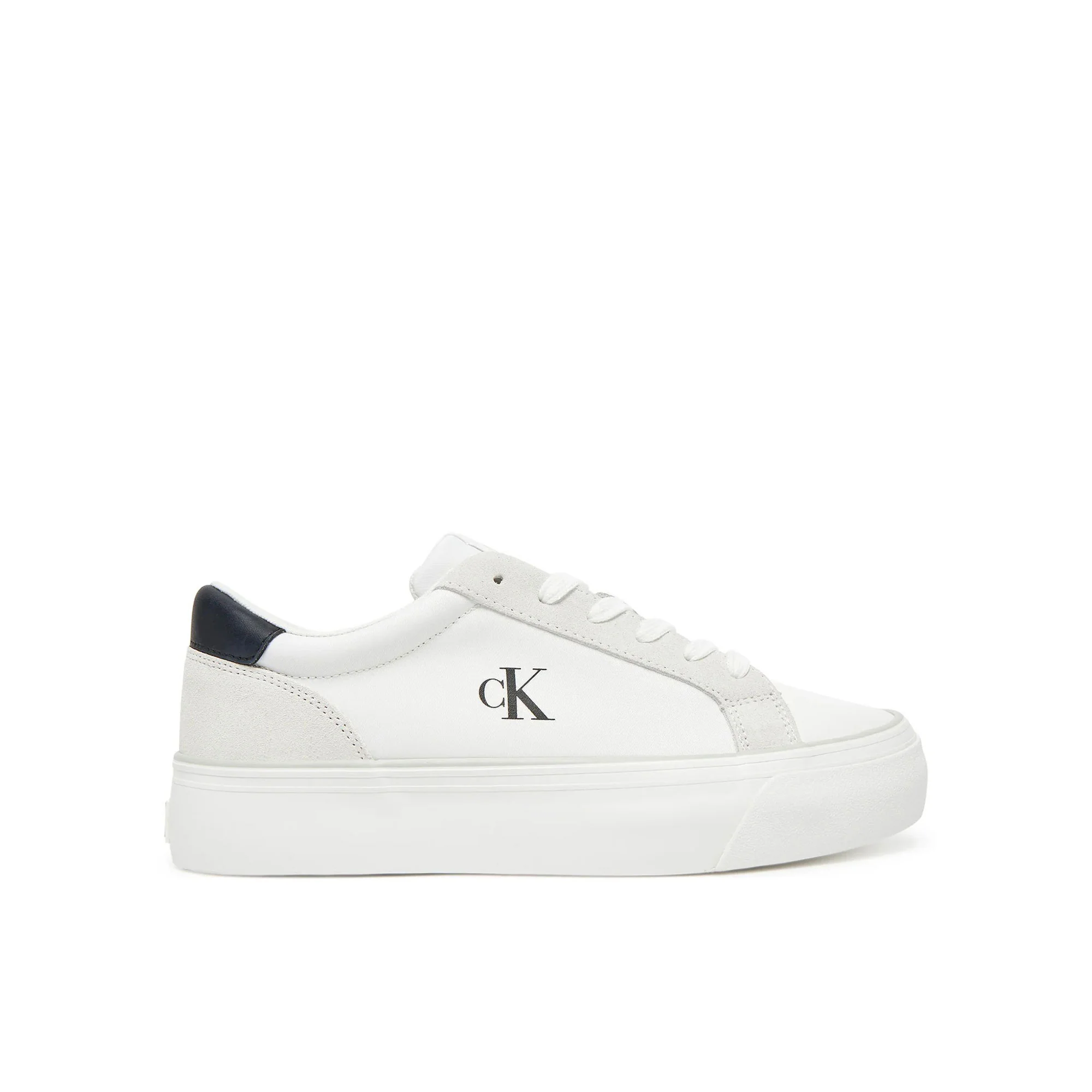 Sneakers vulc flatform nylon mix bianco/nero - Image 11