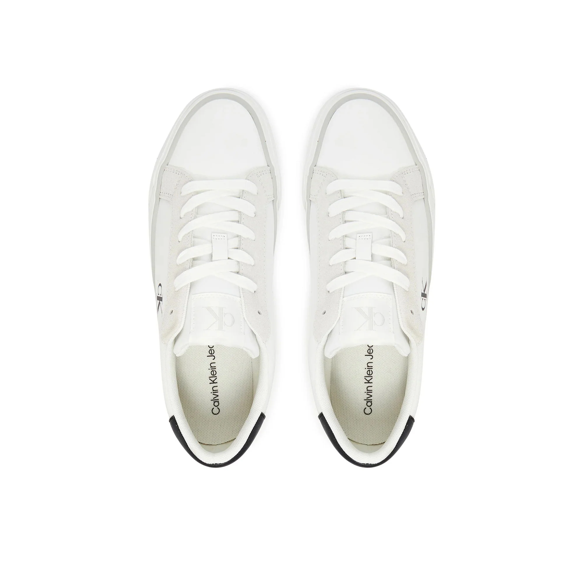 Sneakers vulc flatform nylon mix bianco/nero - Image 8
