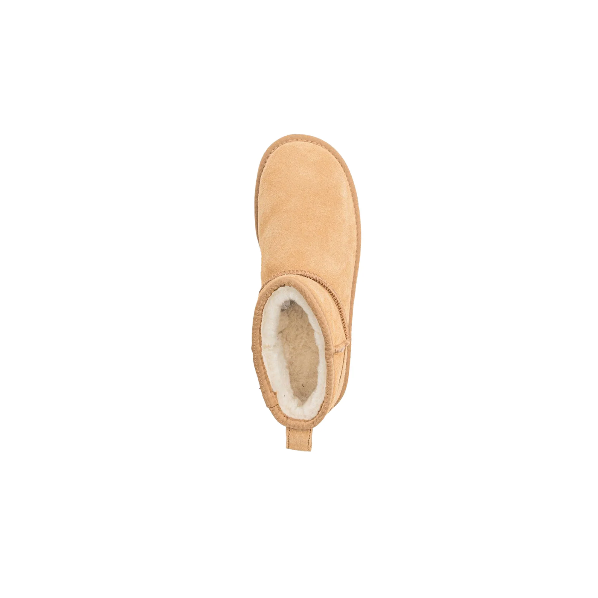 Stivaletto platform suede con fodera in lana beige - Image 3
