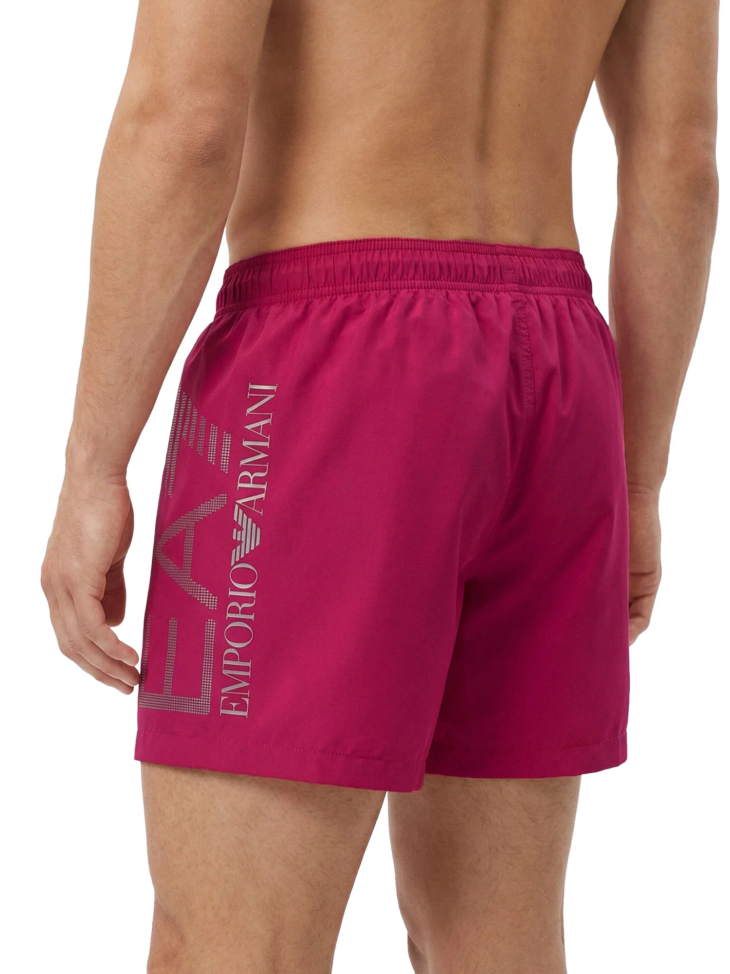 Boxer mare Swimming trunk EA7 Uomo con macro logo Fucsia - Image 2