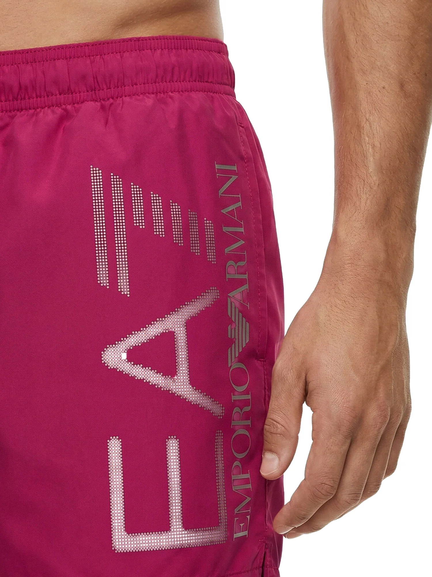Boxer mare Swimming trunk EA7 Uomo con macro logo Fucsia - Image 3