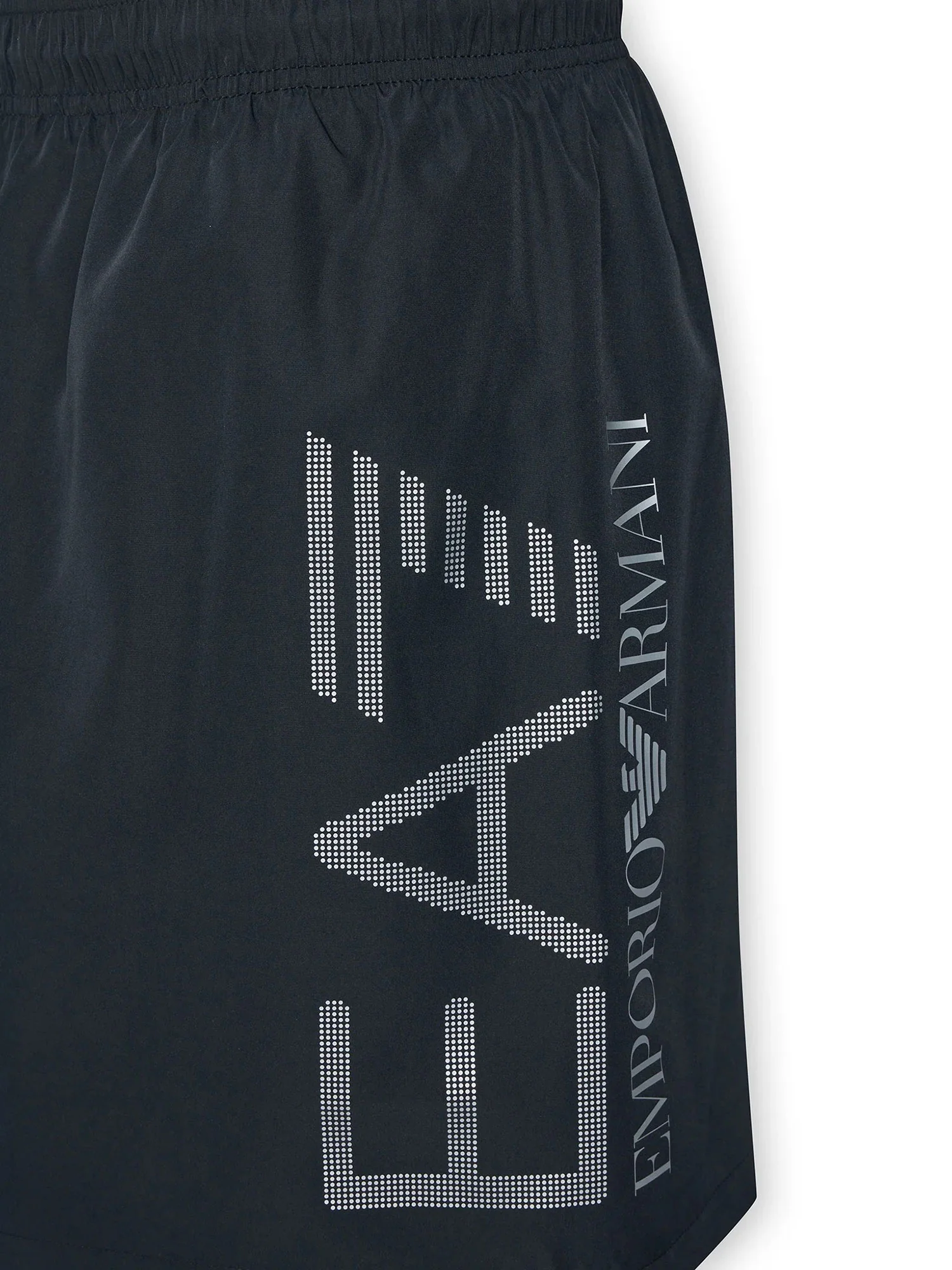 Boxer mare Swimming trunk EA7 Uomo con macro logo Nero/Argento - Image 3