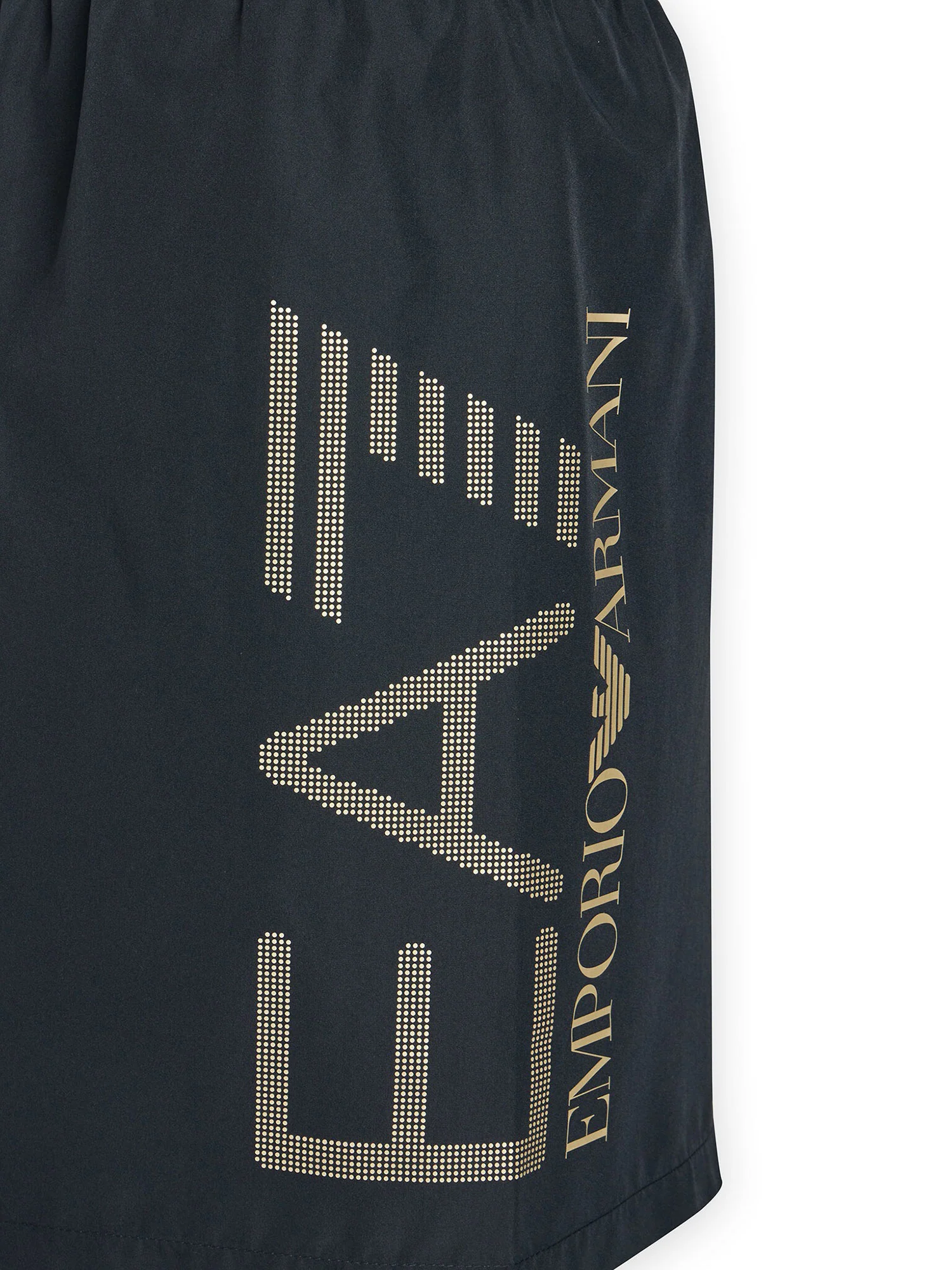 Boxer mare Swimming trunk EA7 Uomo con macro logo Nero/Oro - Image 3