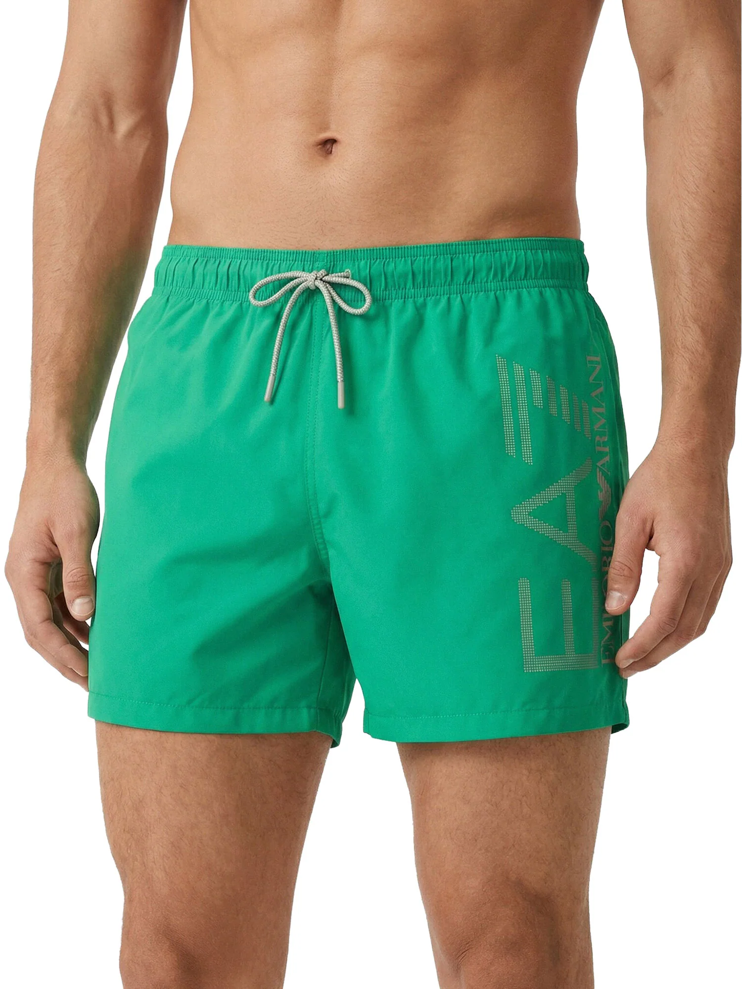 Boxer mare Swimming trunk EA7 Uomo con macro logo Verde