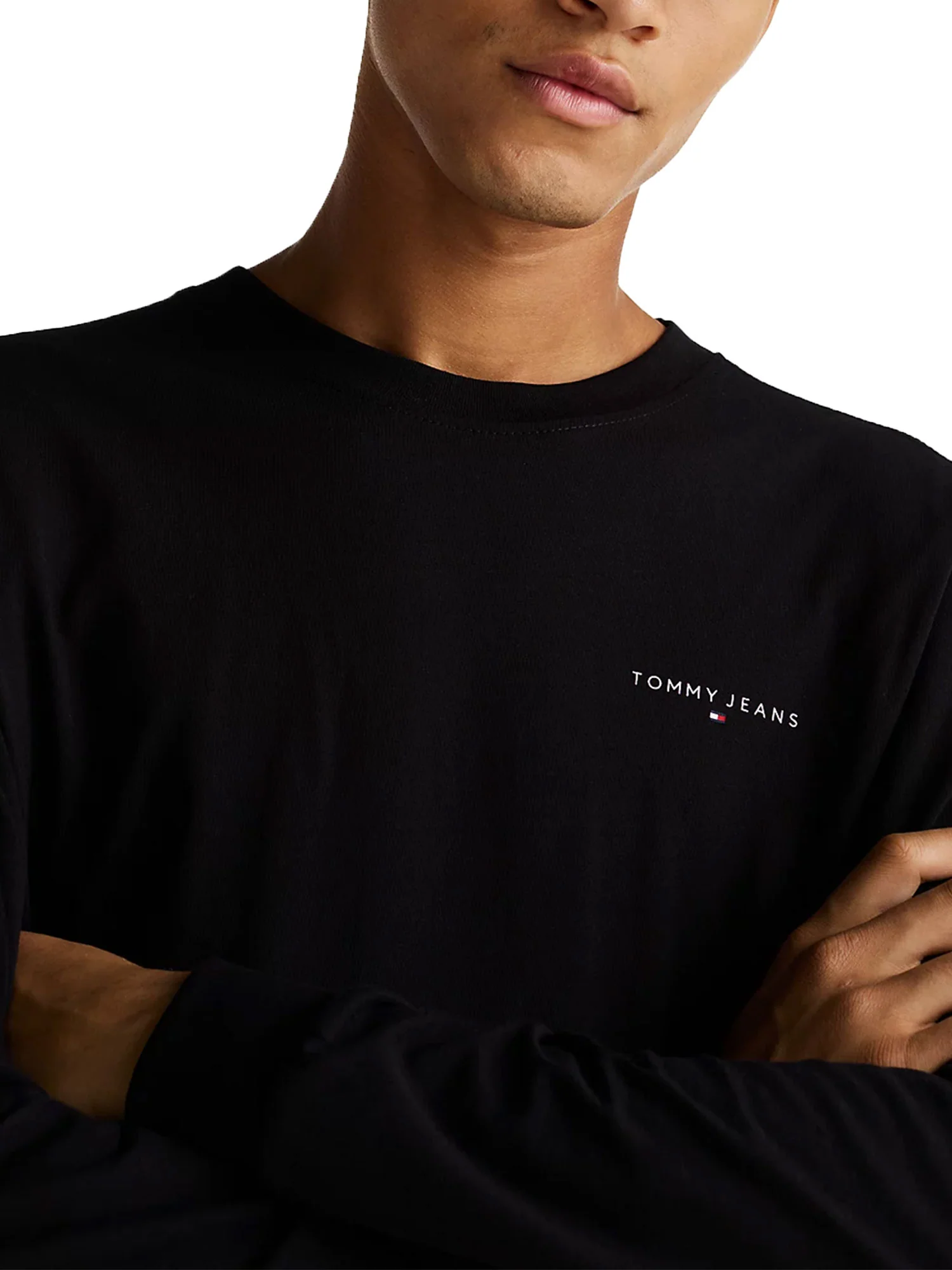 T-shirt a maniche lunghe logo liner chest nero - Image 3