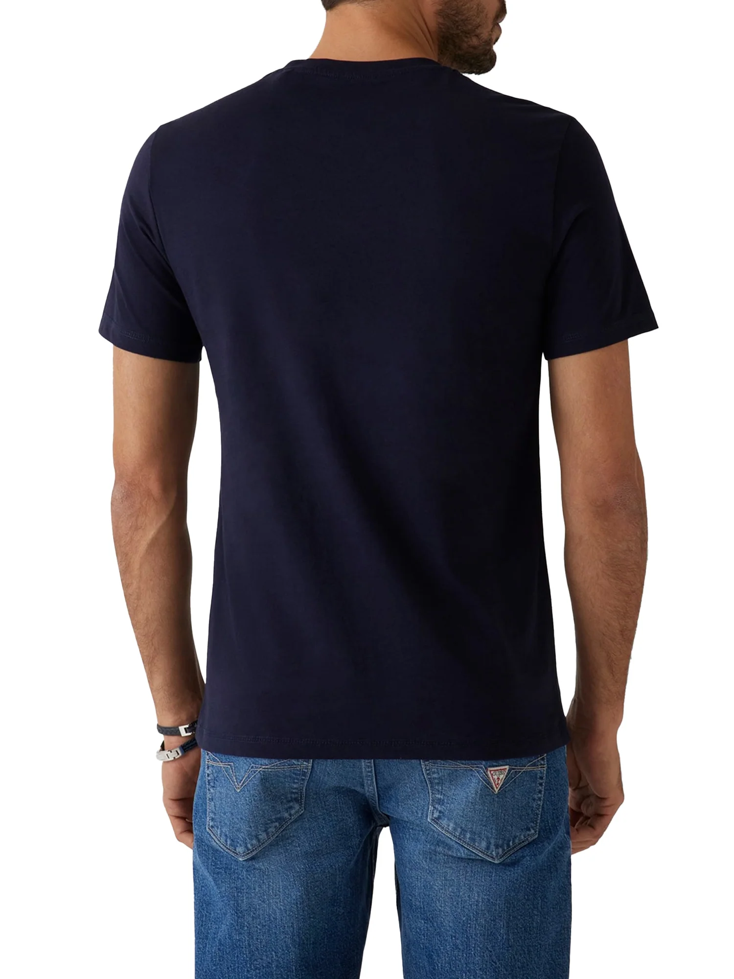 T-shirt basic logo frontale Aidy blu - Image 2