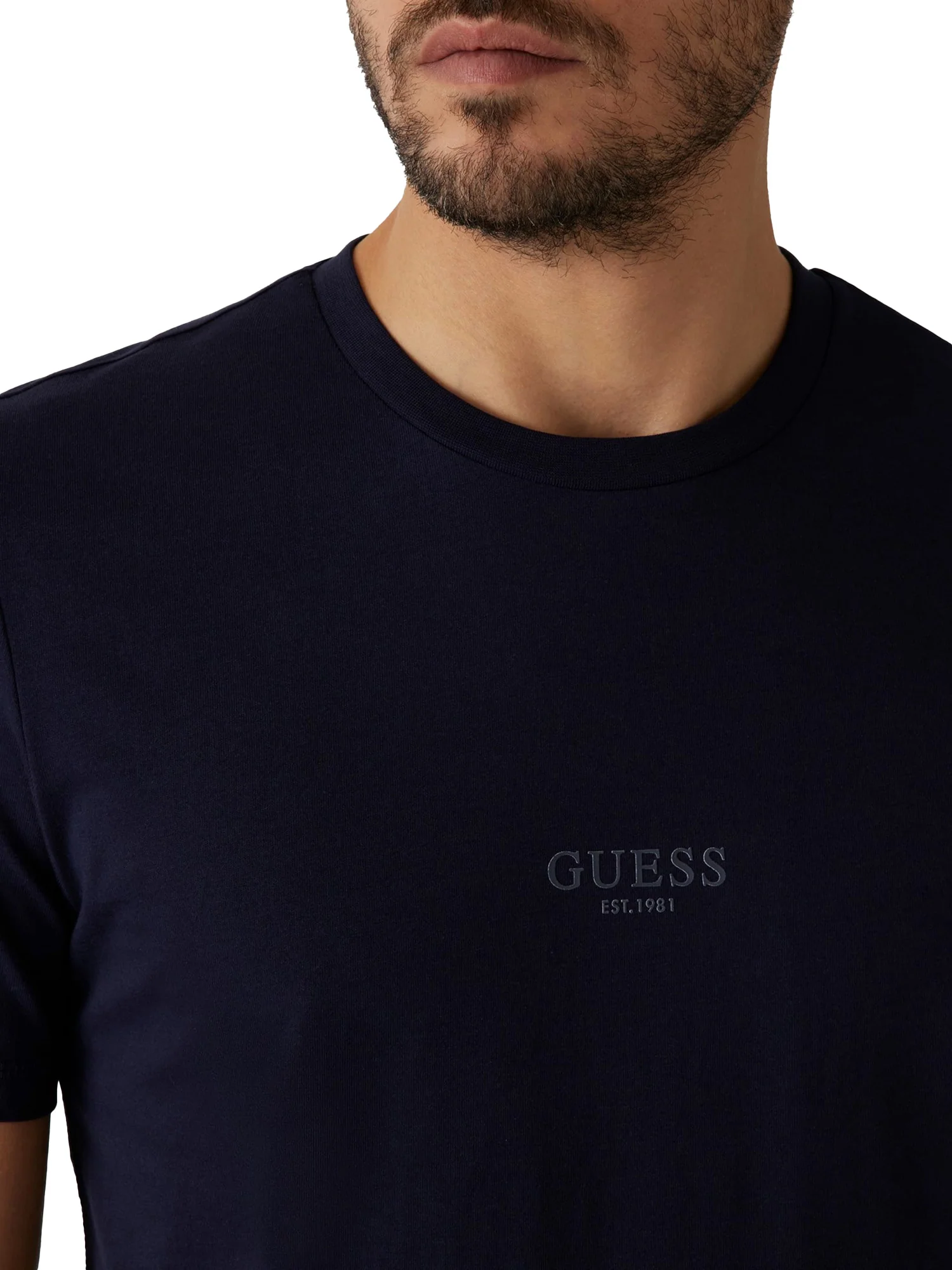 T-shirt basic logo frontale Aidy blu - Image 3