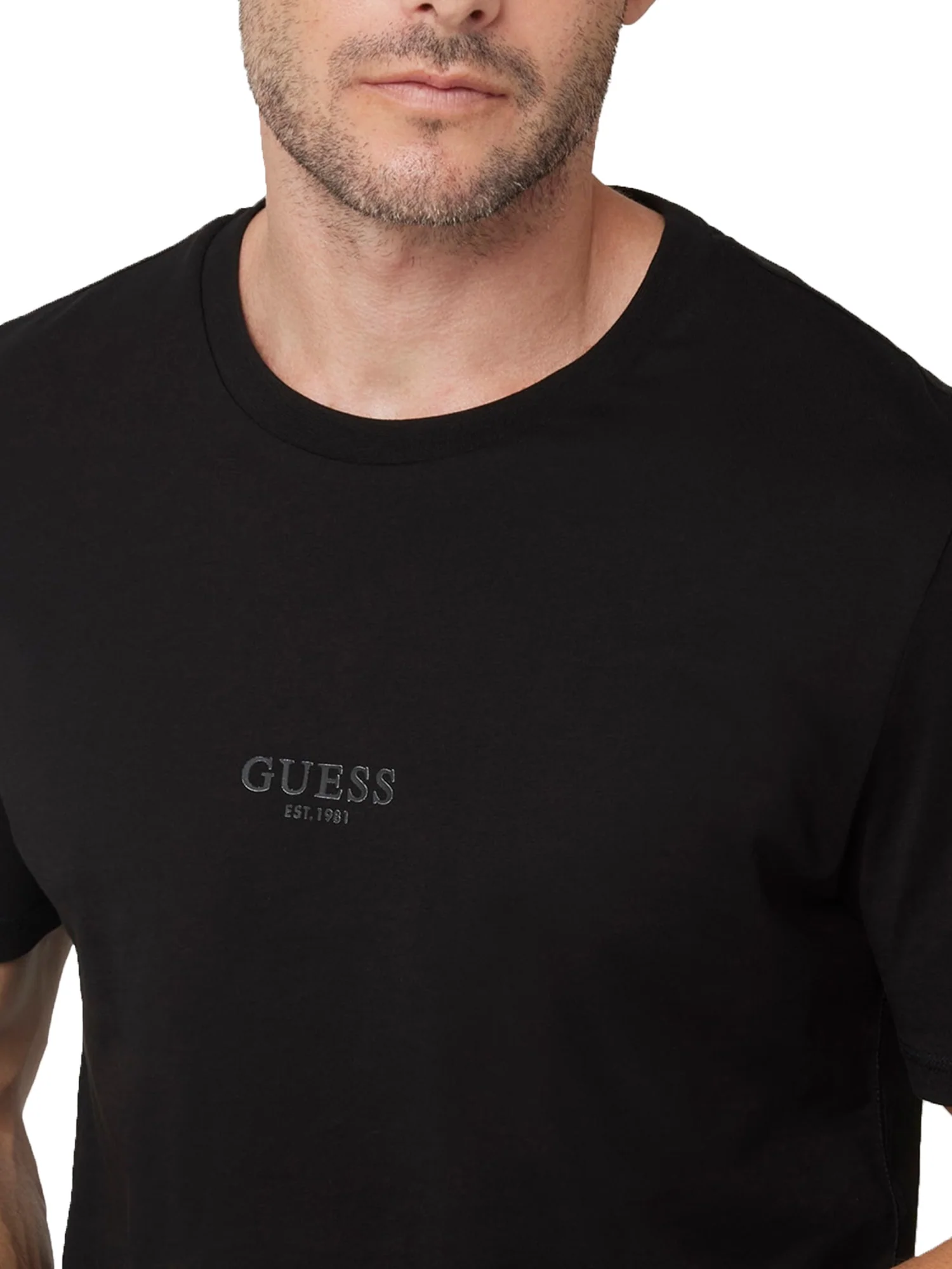 T-shirt basic logo frontale Aidy nero - Image 3