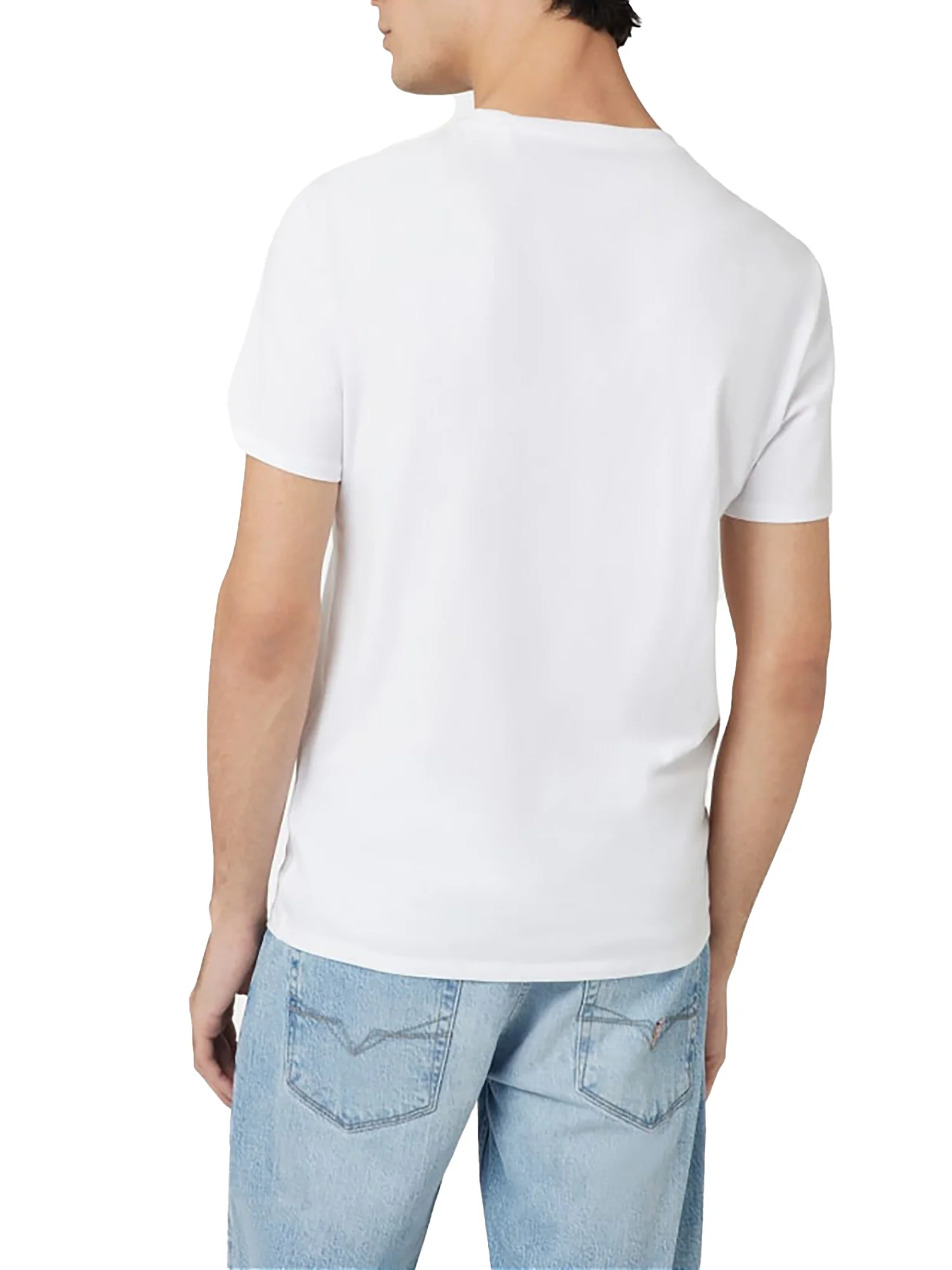 T-shirt basic logo frontale bianco - Image 2