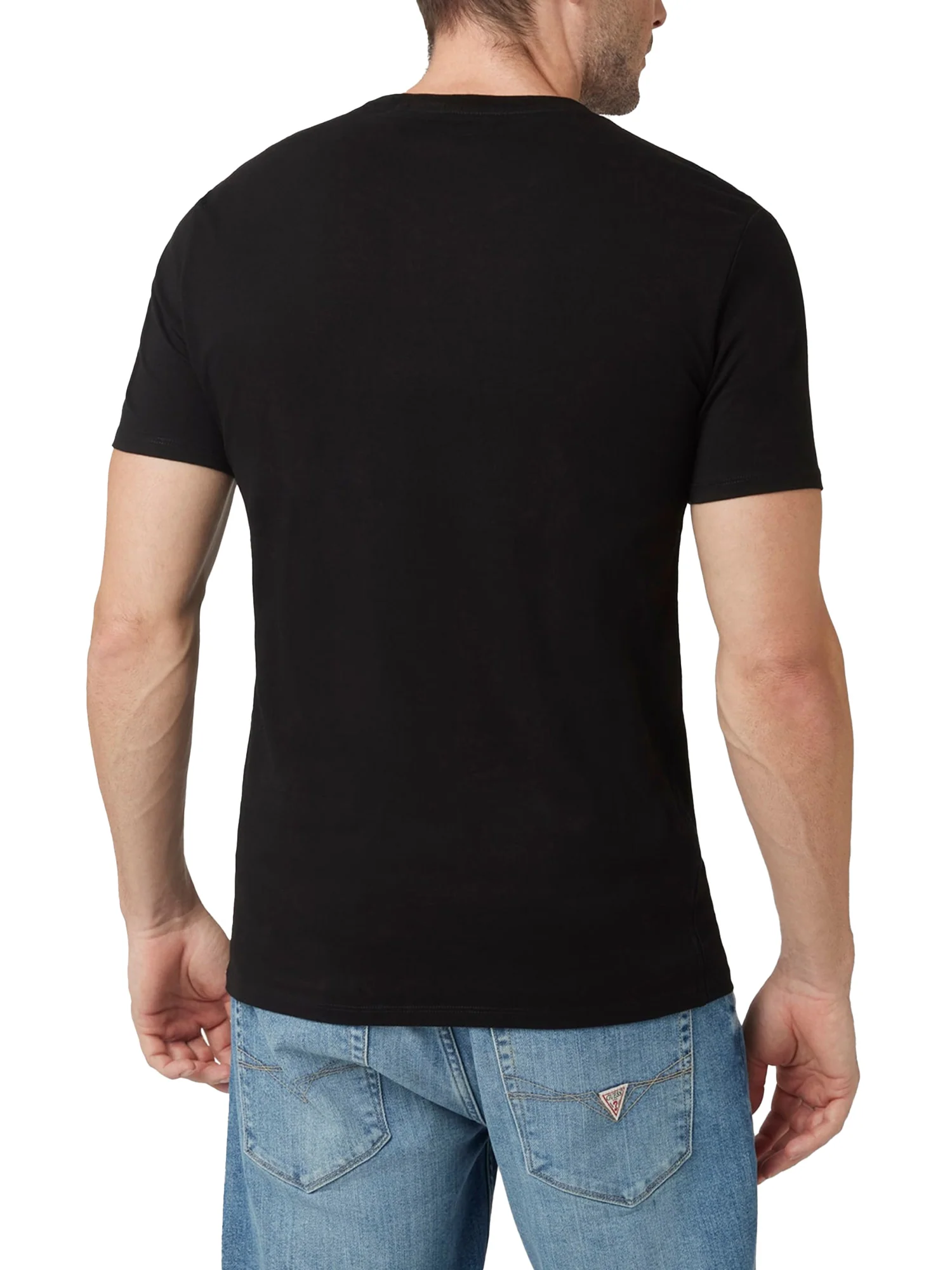 T-shirt basic logo frontale nero - Image 2