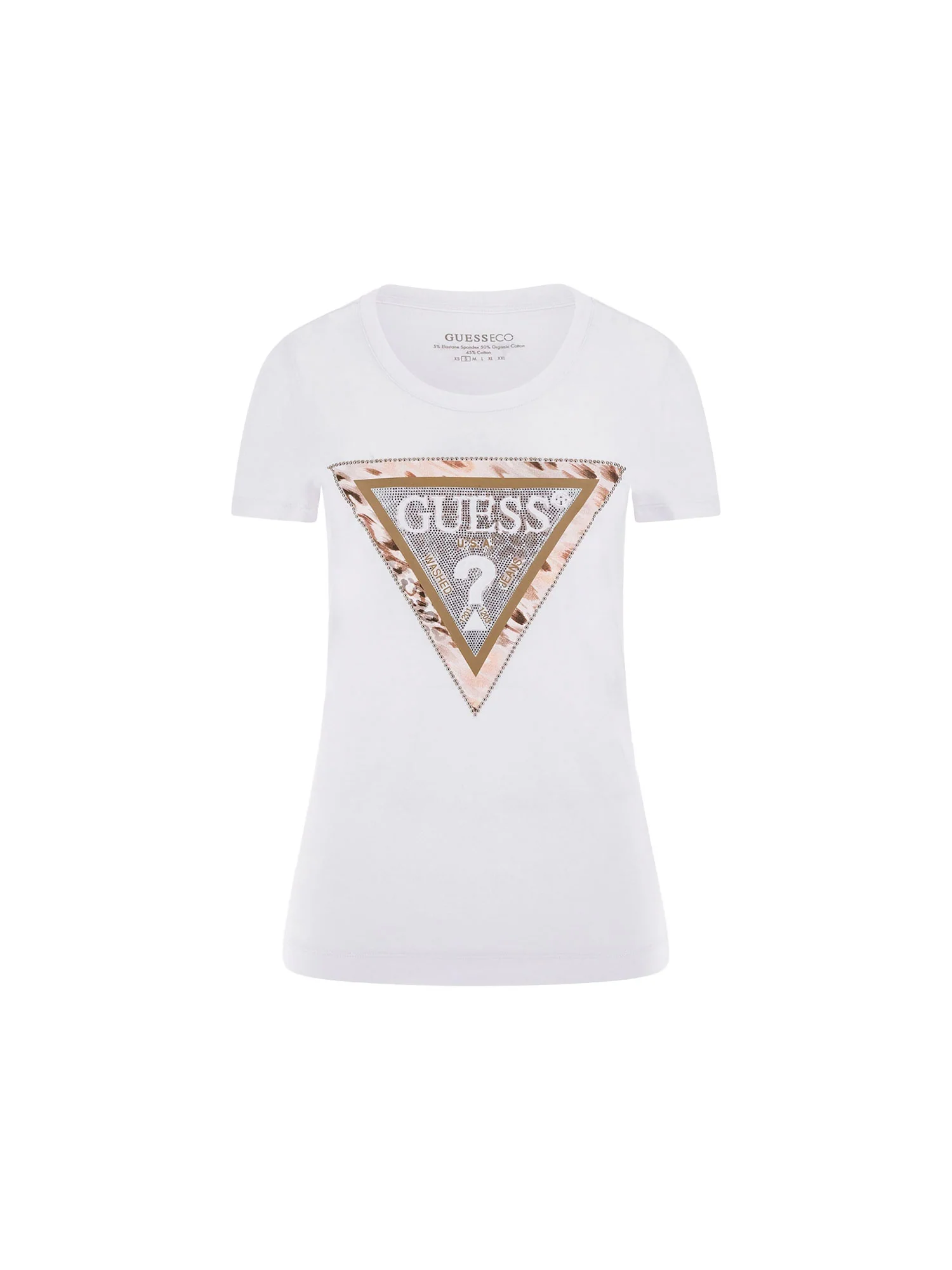 T-shirt cheeta logo triangle bianco - Image 4