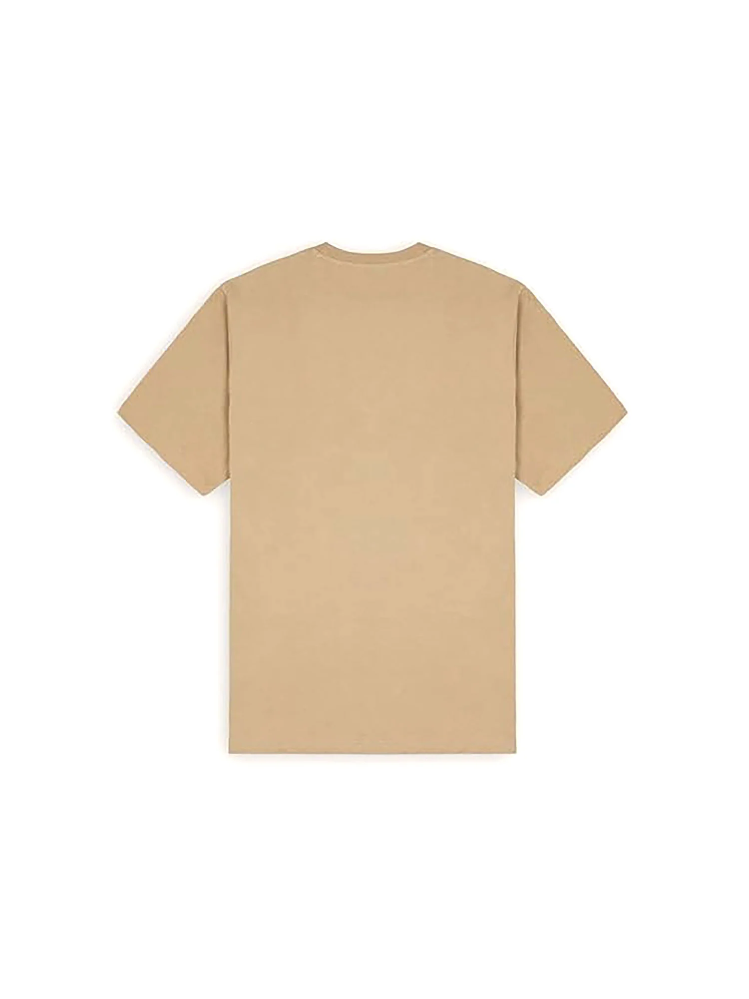 T-shirt con logo sul petto beige - Image 2