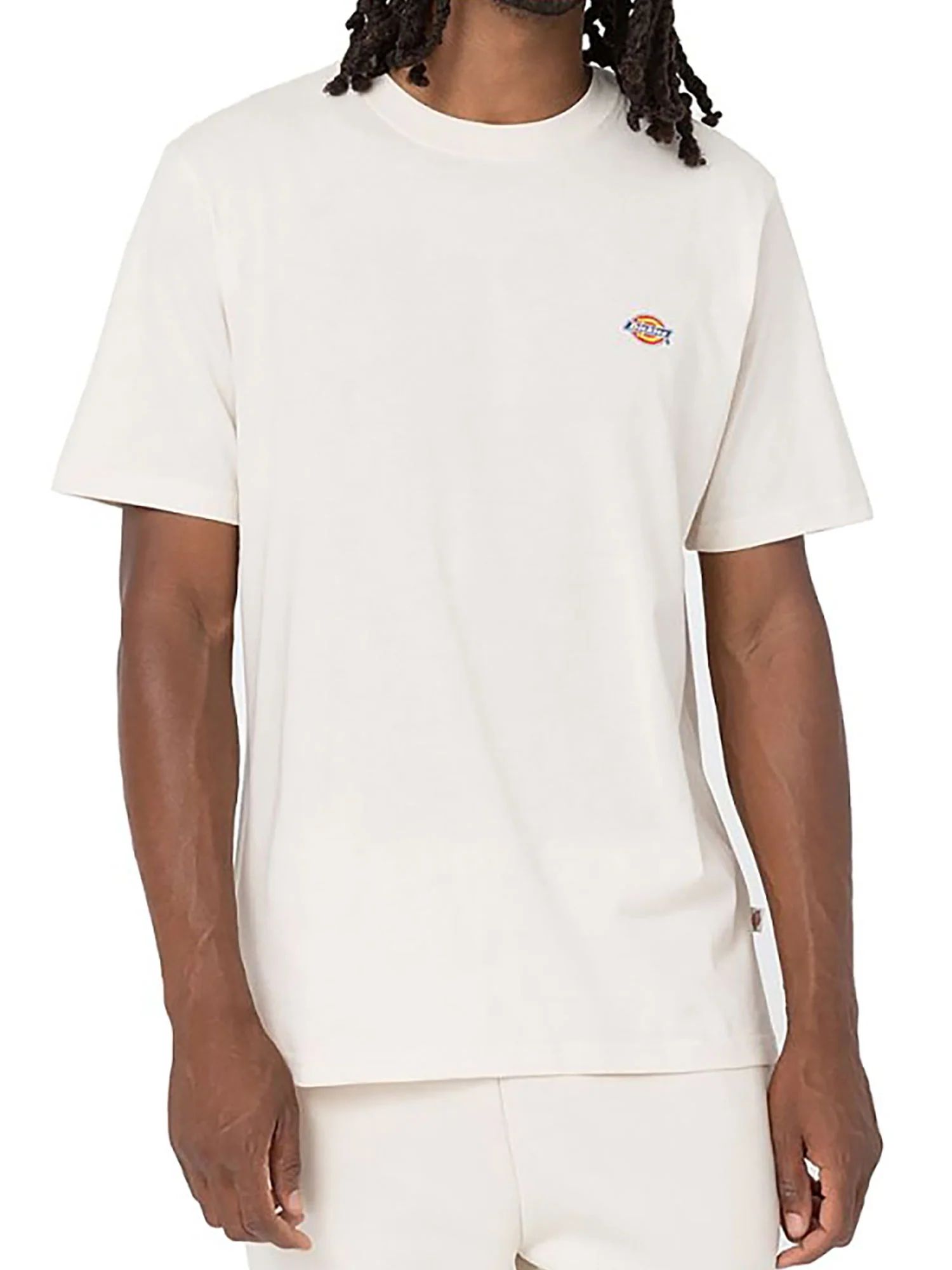 T-shirt con logo sul petto bianco