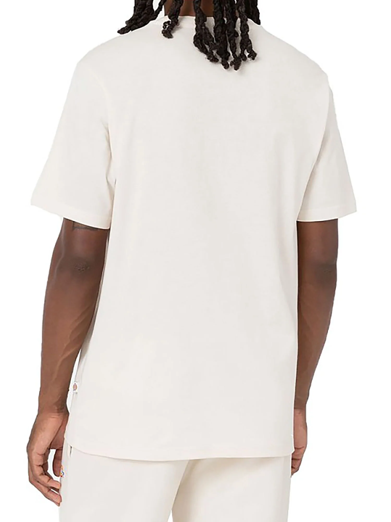 T-shirt con logo sul petto bianco - Image 2