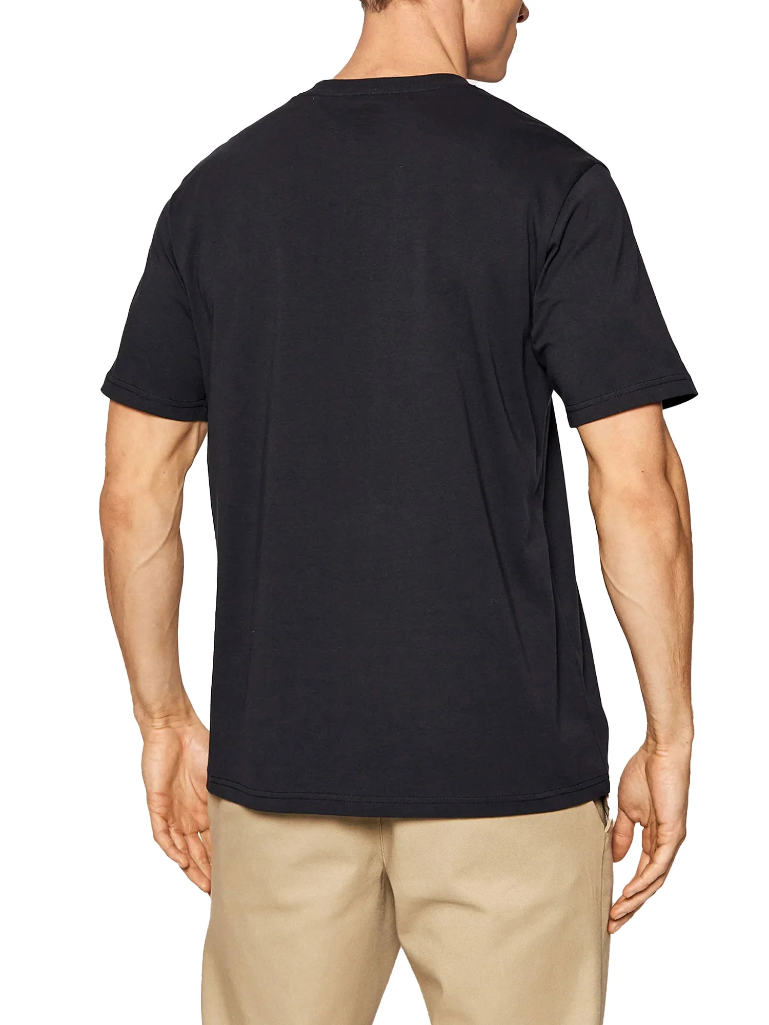 T-shirt con logo sul petto nero - Image 2