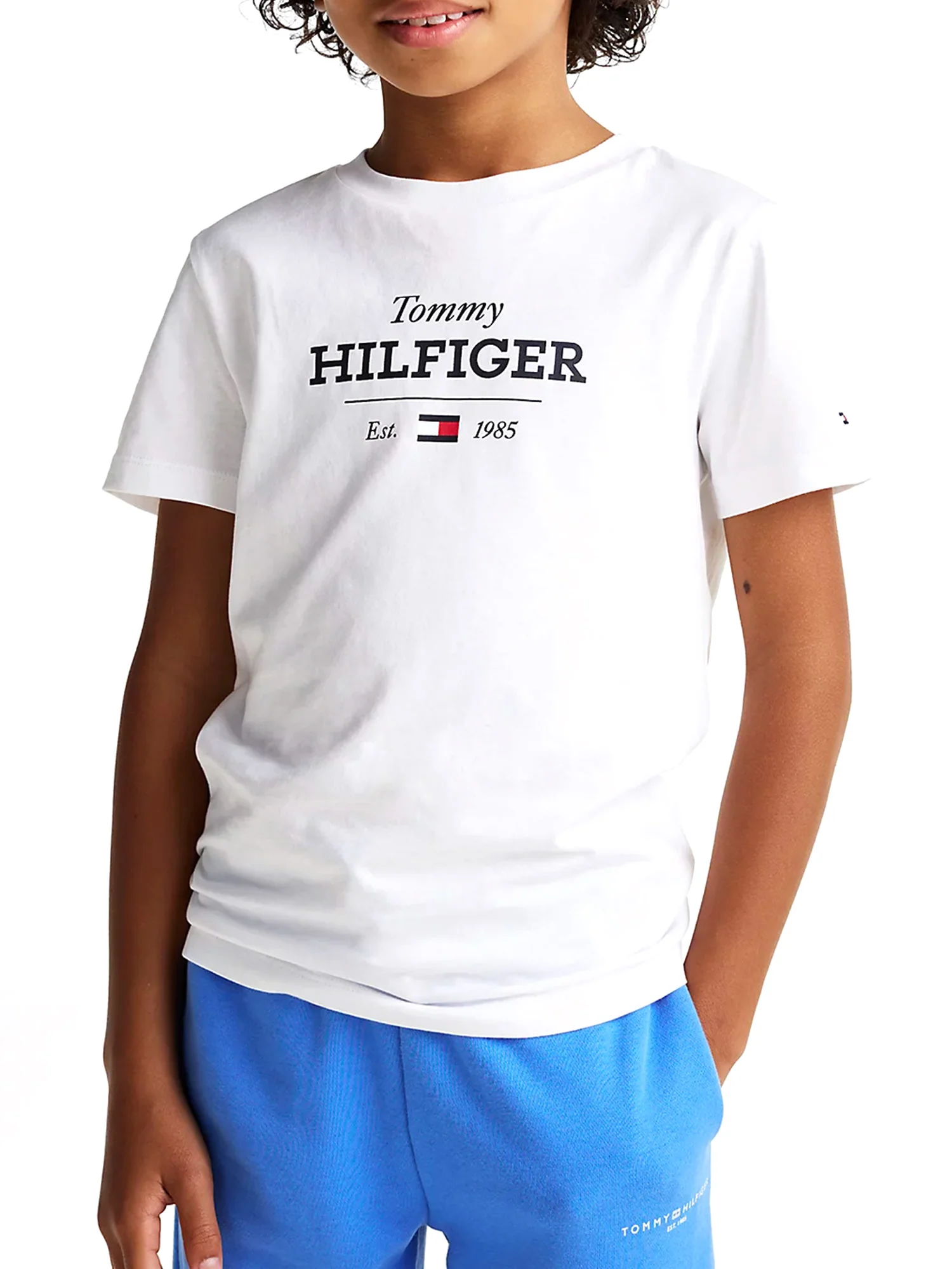 T-shirt kids 1985 Collection con logo bianco - Image 2
