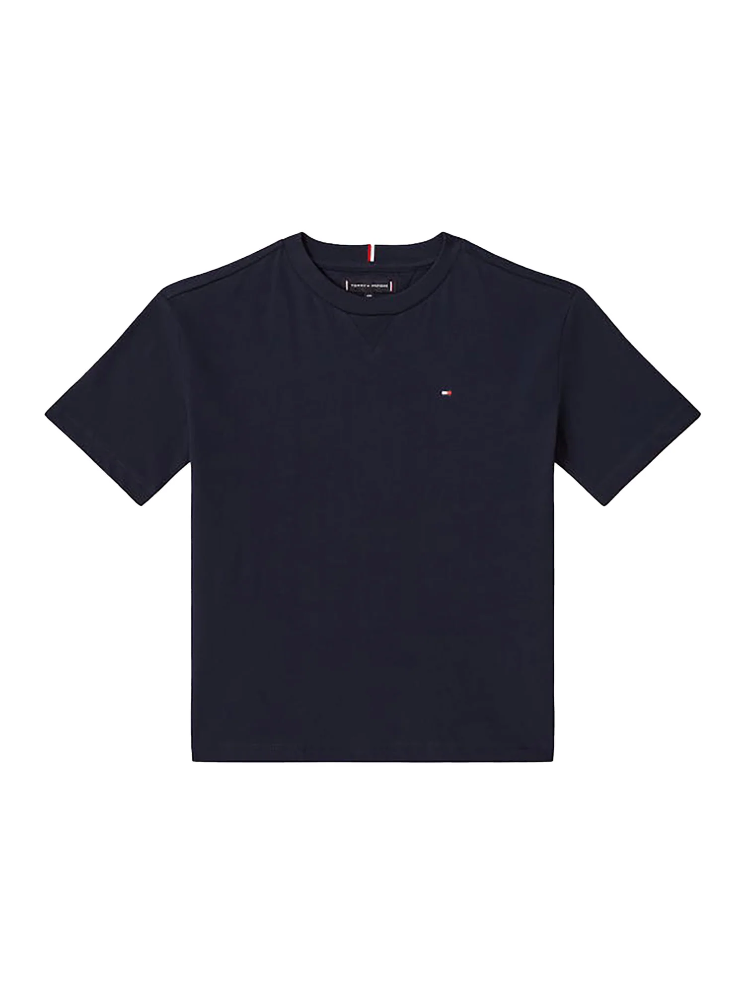T-shirt kids essential con bandierina blu