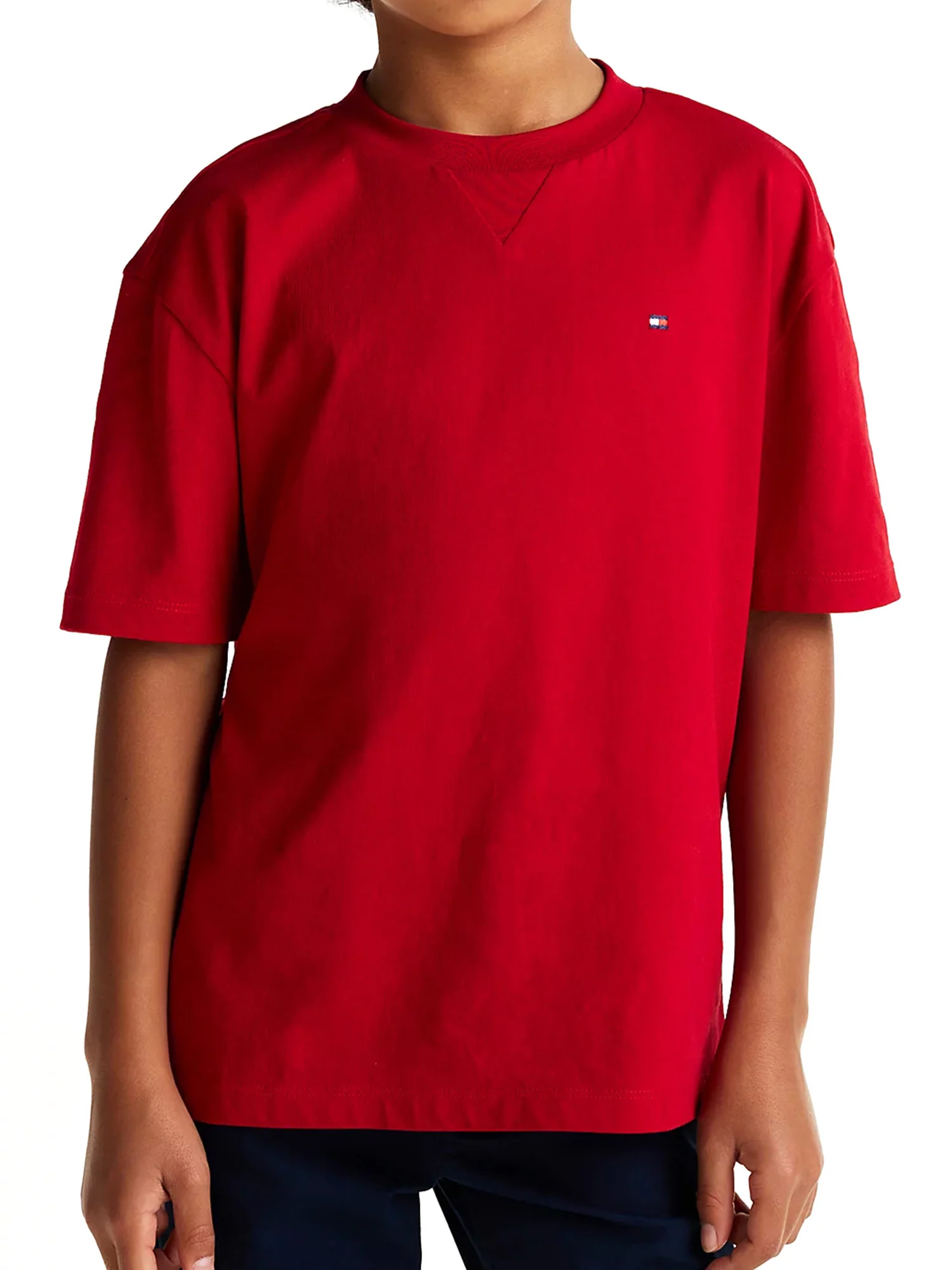 T-shirt kids essential con bandierina rosso - Image 2