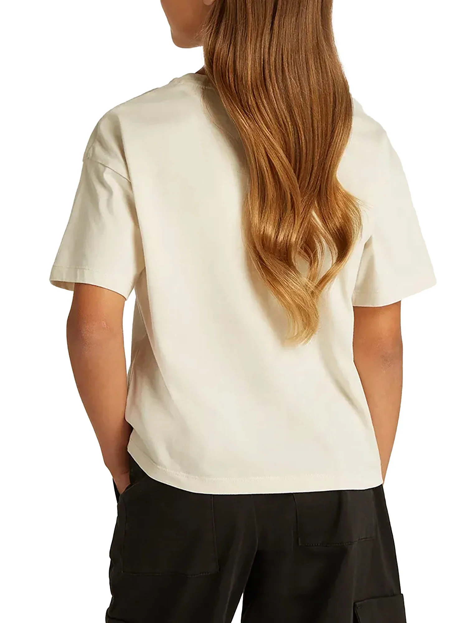 T-shirt kids logo boxy panna - Image 4