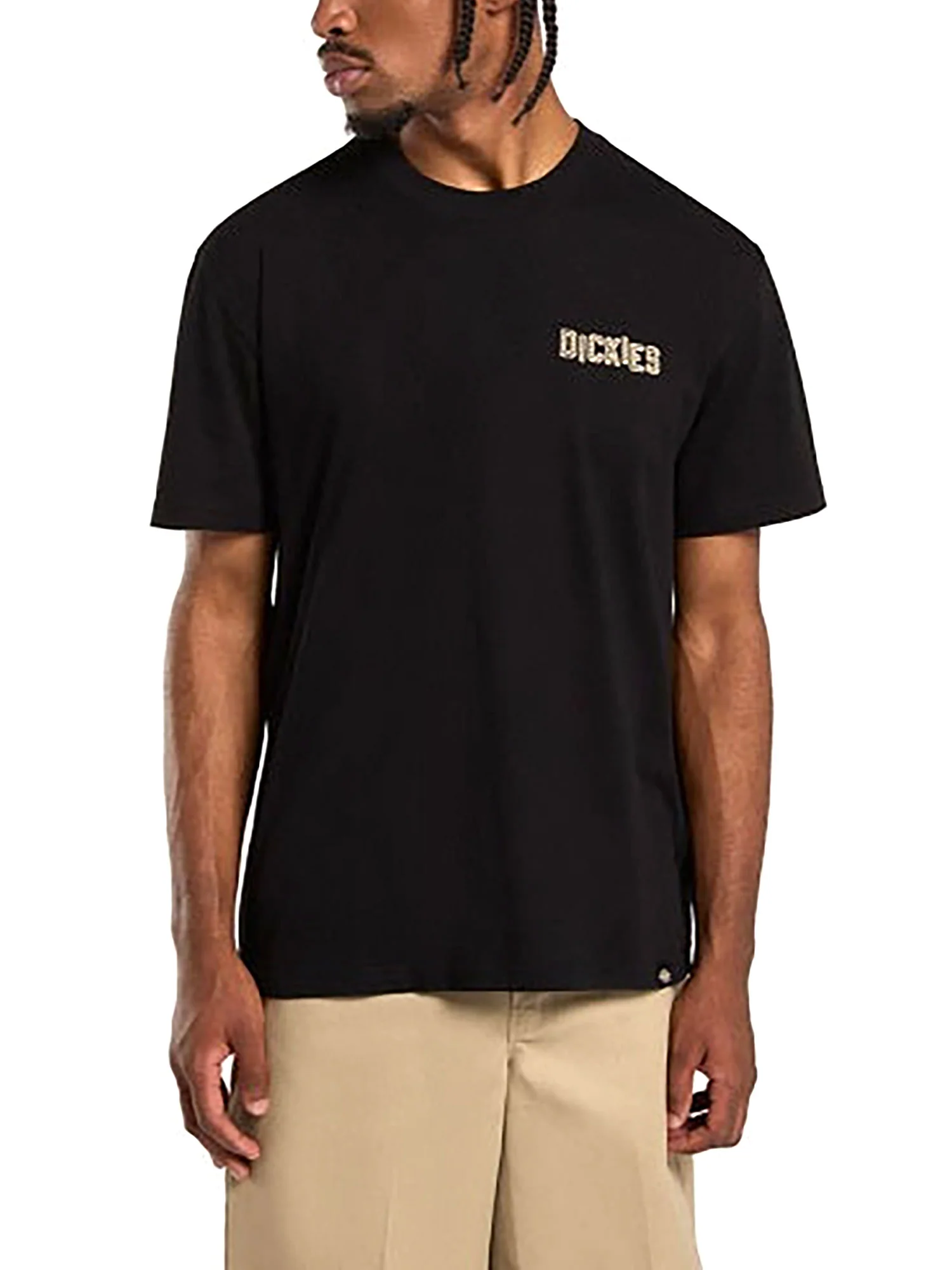 T-shirt Lewistown ricamo posteriore nero