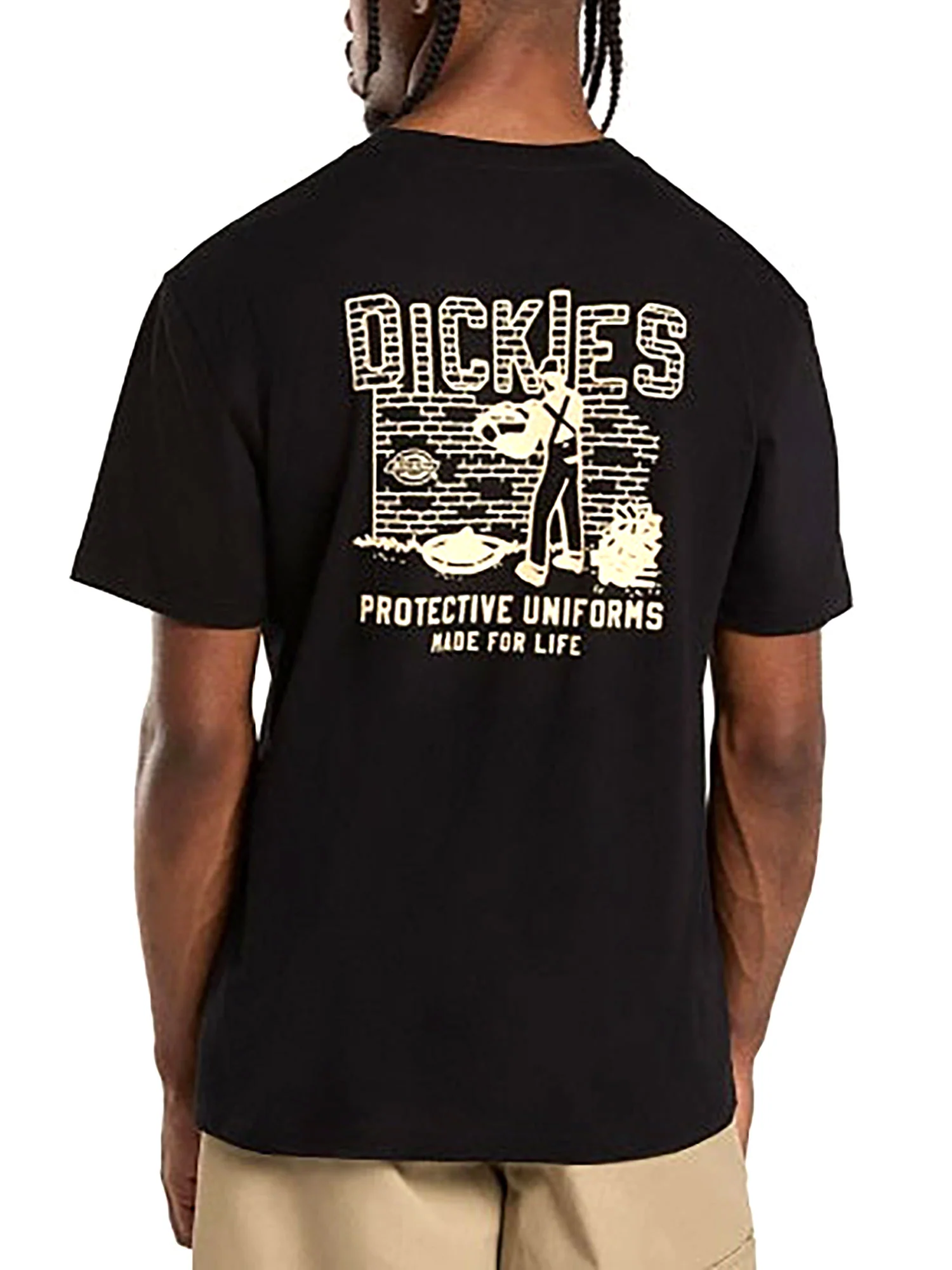 T-shirt Lewistown ricamo posteriore nero - Image 2