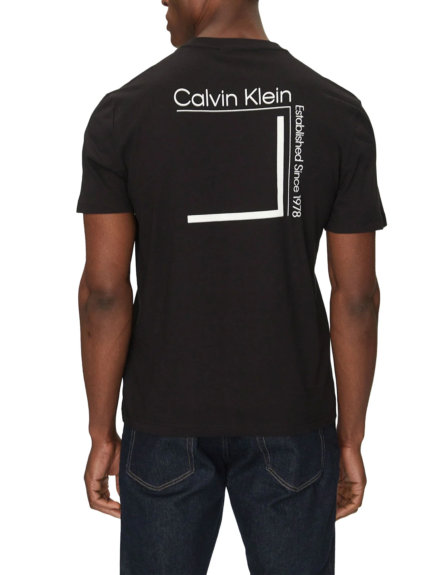 T-shirt linear box logo nero - Image 2