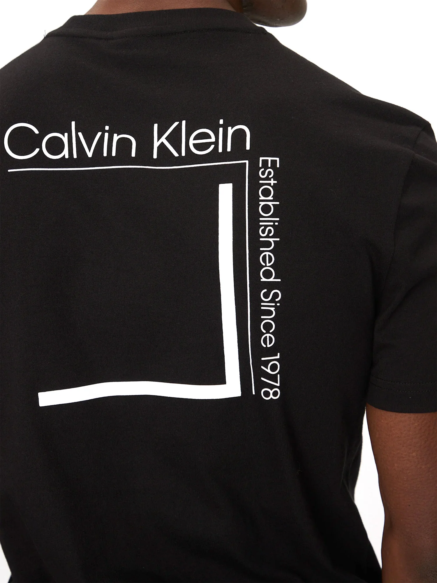 T-shirt linear box logo nero - Image 4