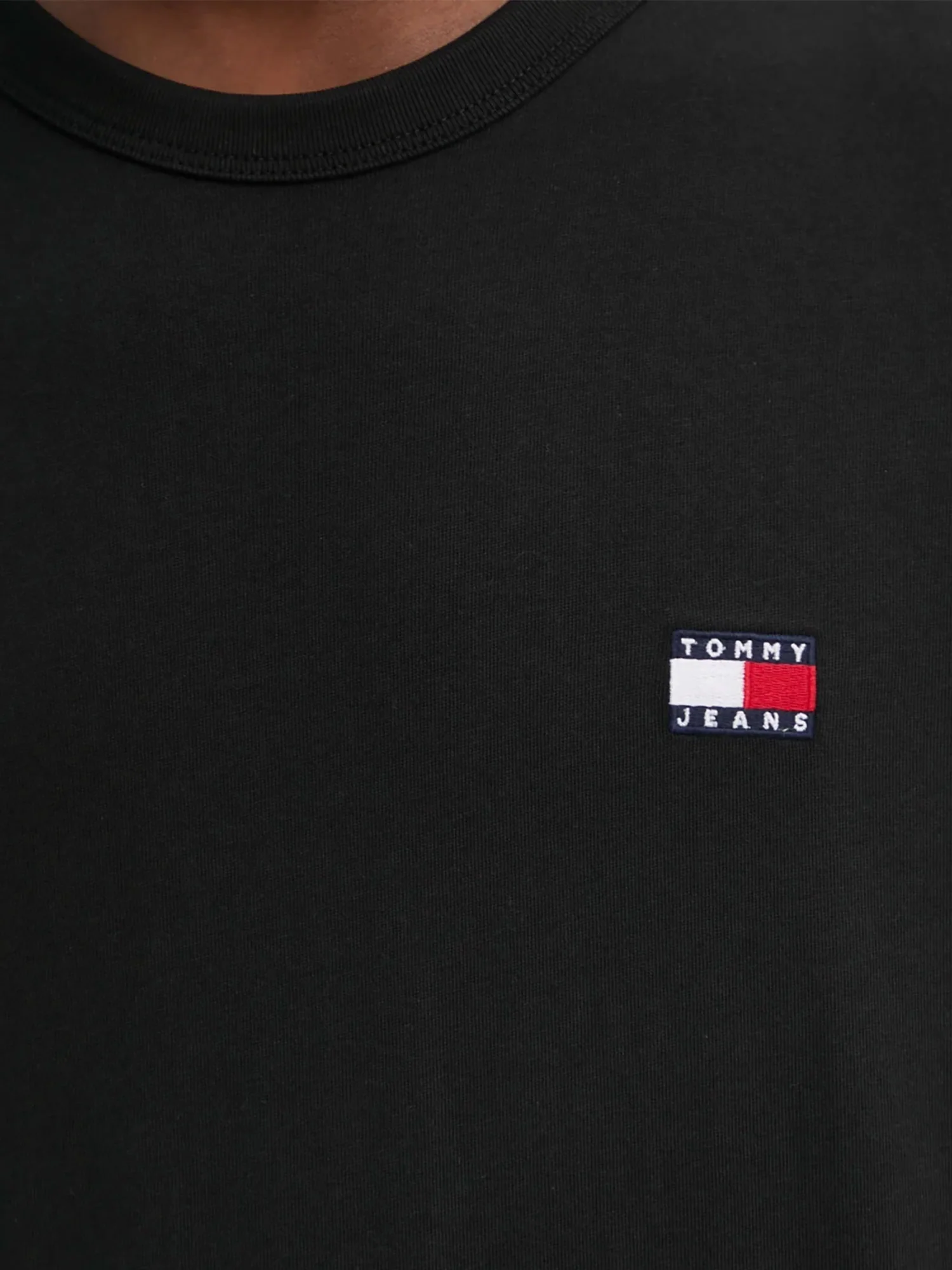 T-shirt logo badge regular fit nero - Image 4