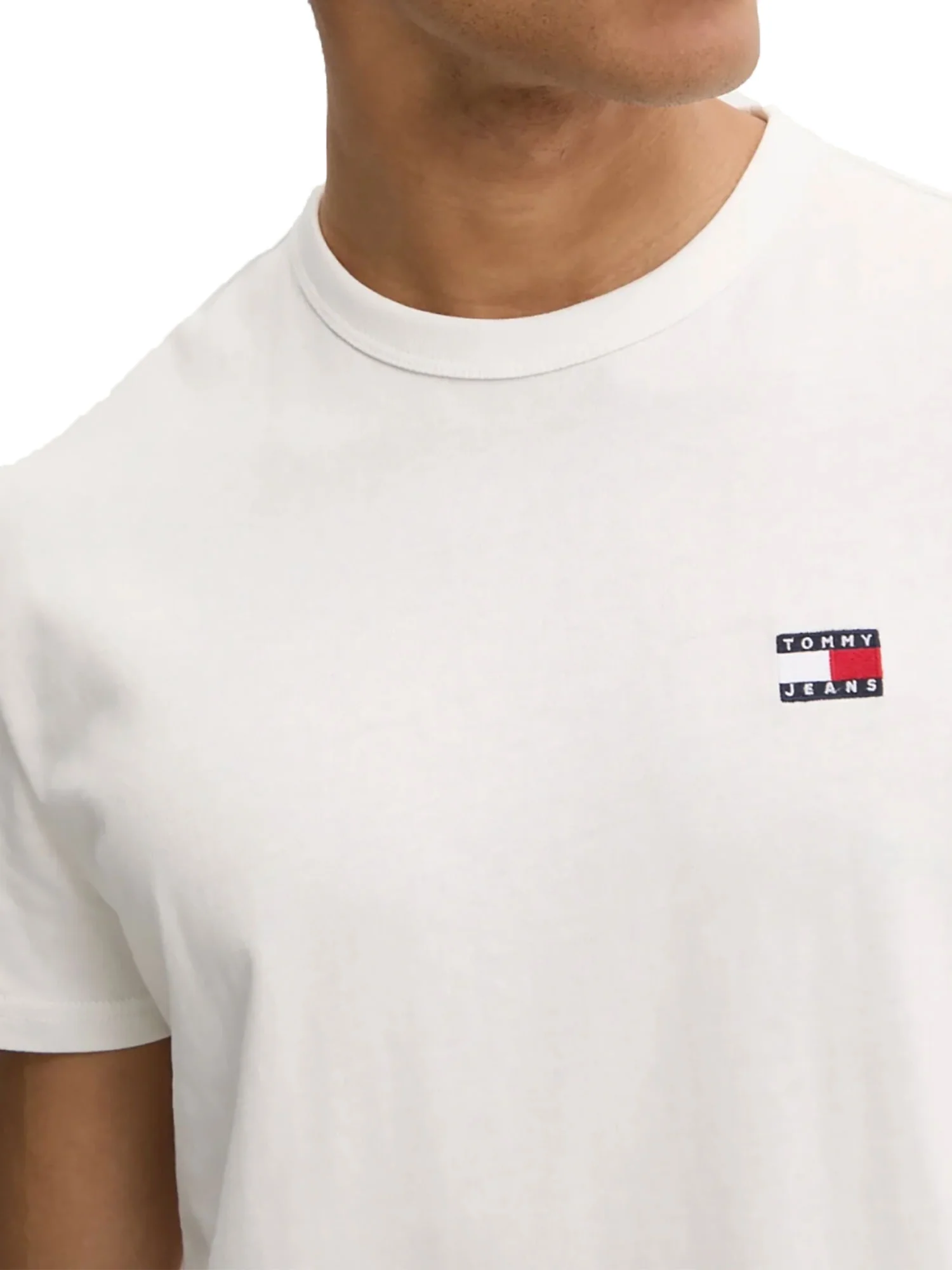 T-shirt logo badge regular fit panna - Image 3