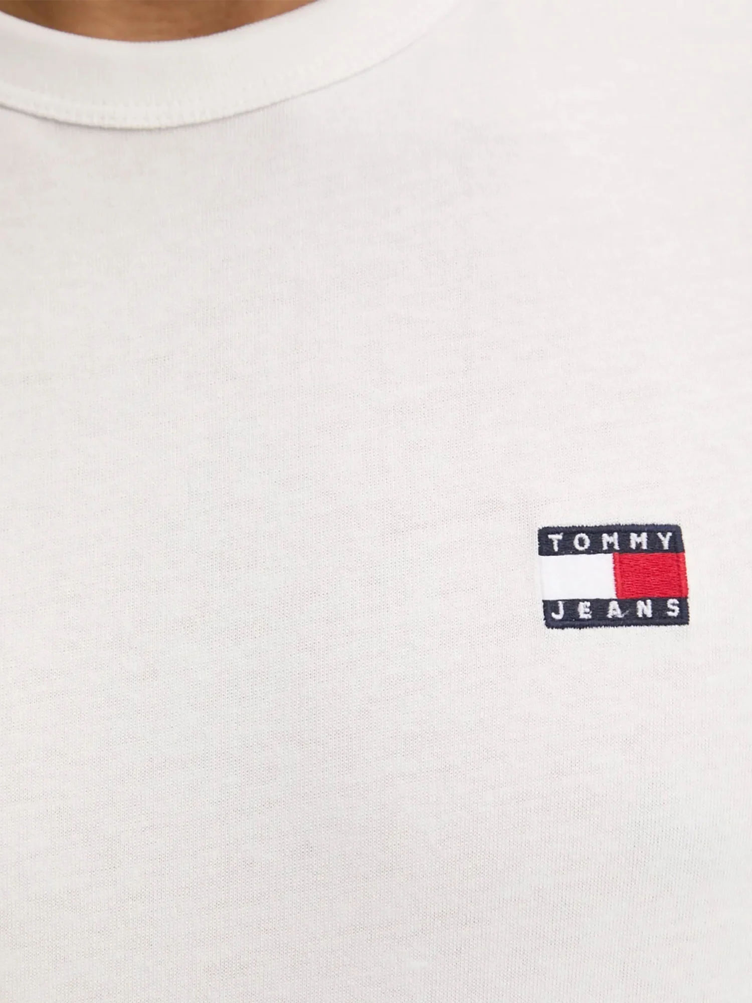 T-shirt logo badge regular fit panna - Image 4