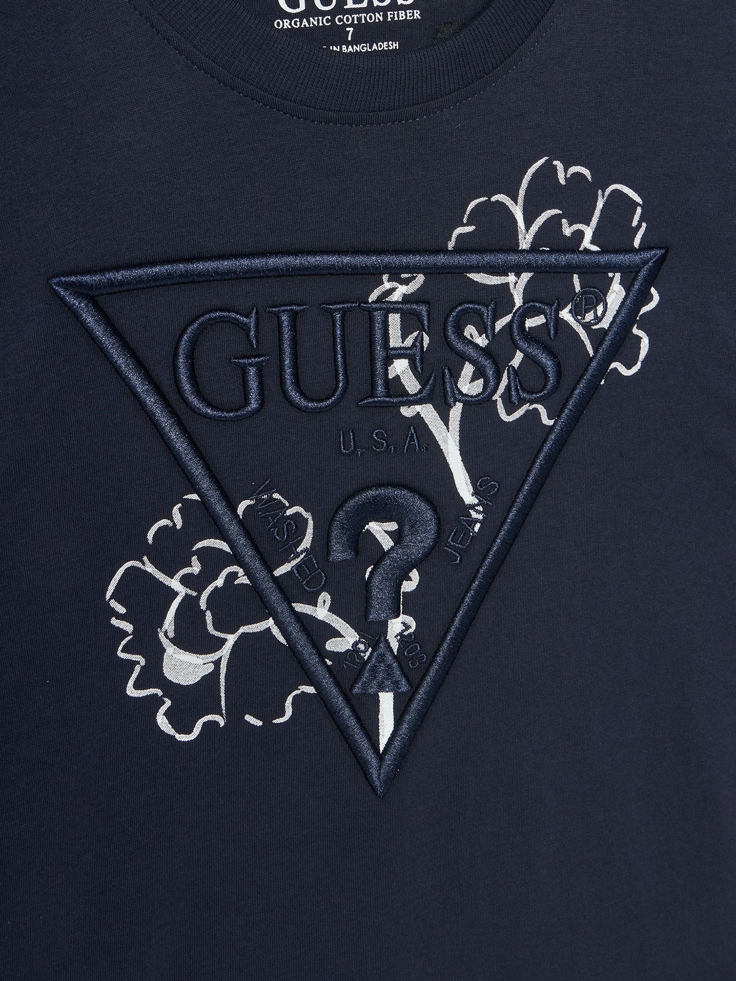T-shirt logo oversize blu - Image 3