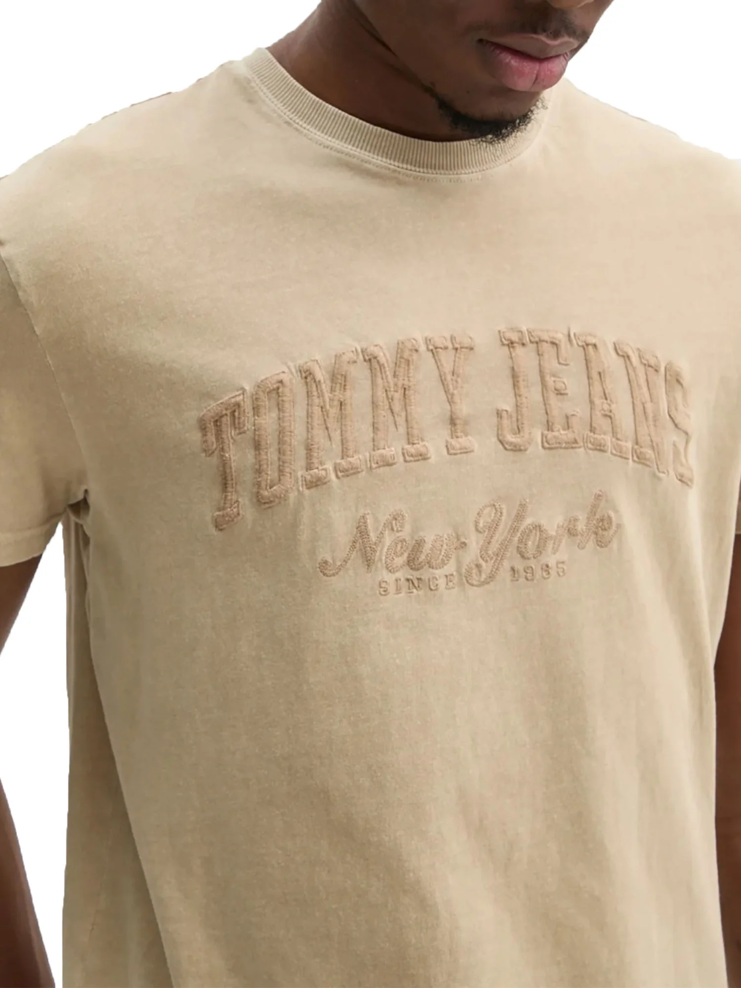 T-shirt logo varsity vintage beige - Image 3