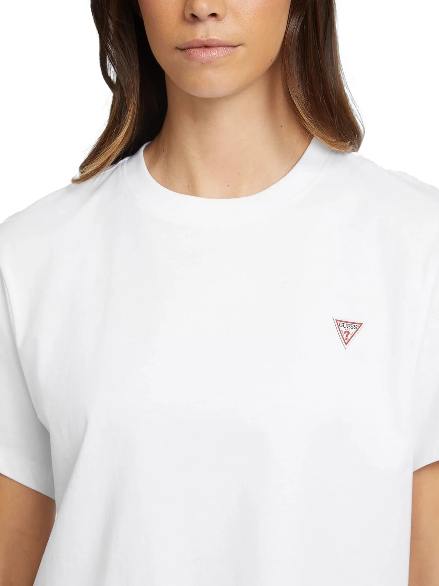 T-shirt manica corta mini logo triangolo bianco - Image 3
