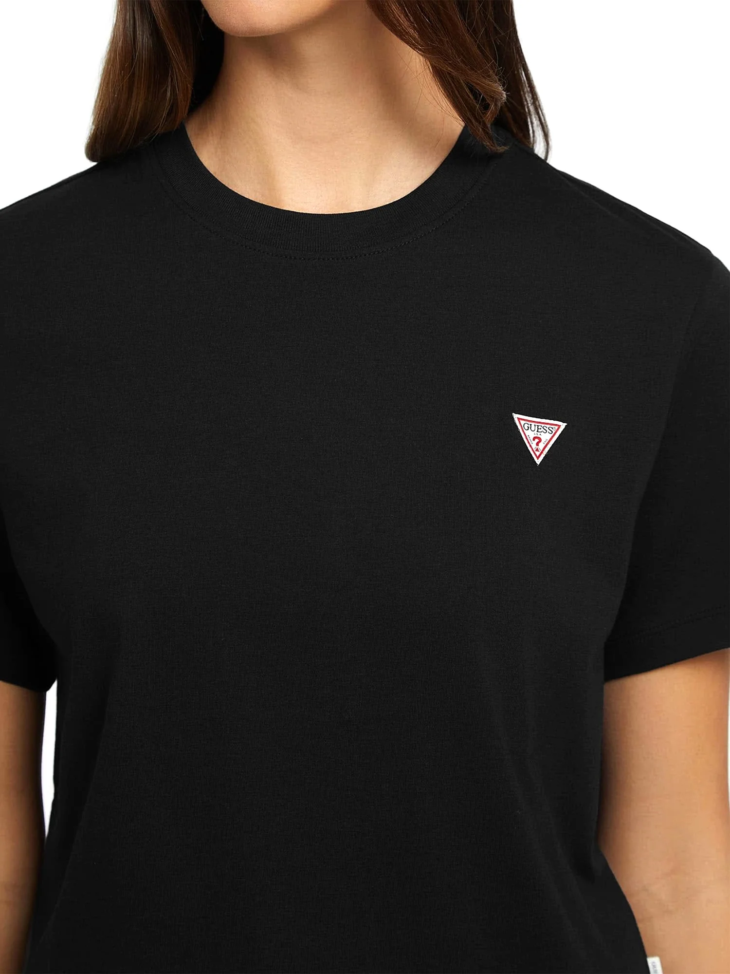 T-shirt manica corta mini logo triangolo nero - Image 3