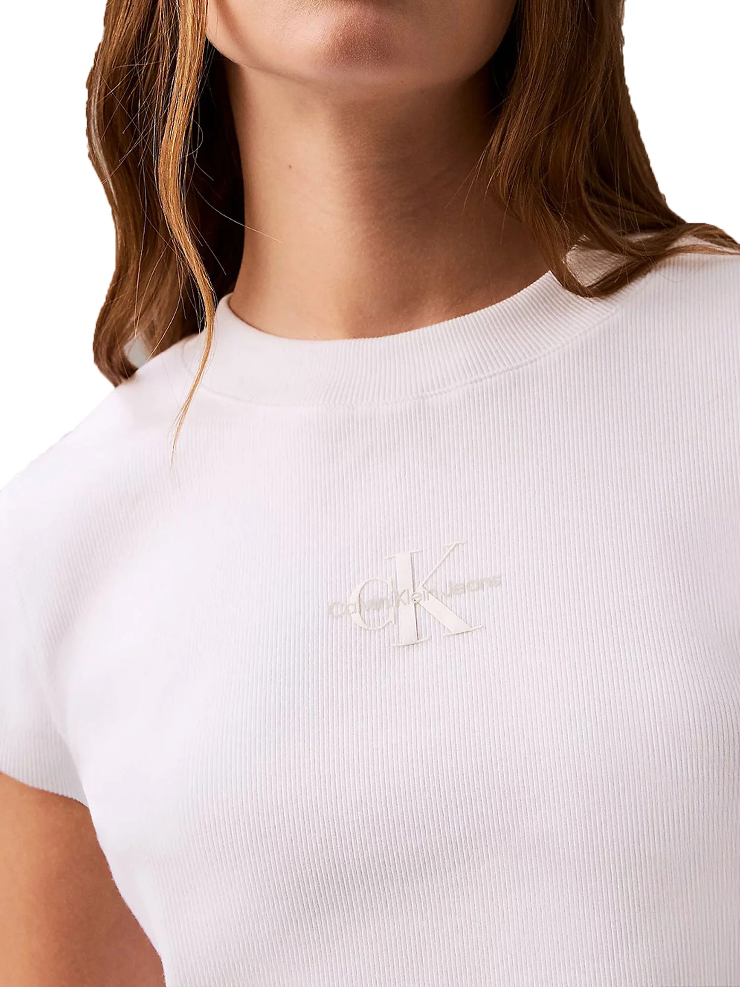 T-shirt manica corta monogram baby bianco - Image 4
