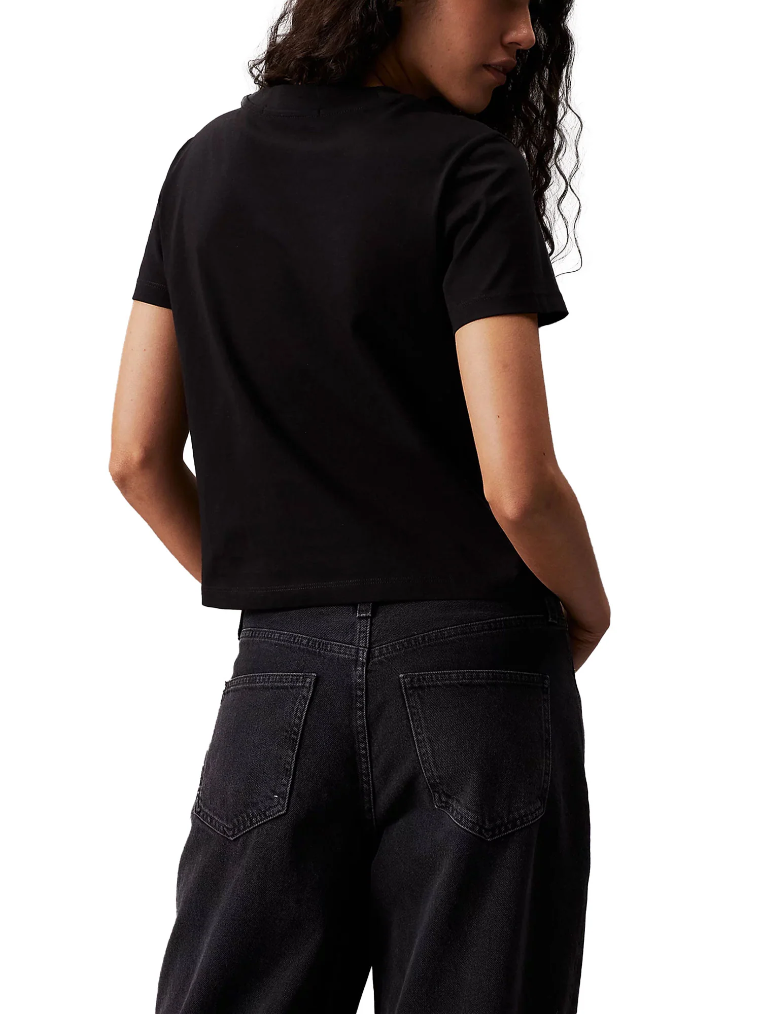 T-shirt manica corta monologo baby nero - Image 2